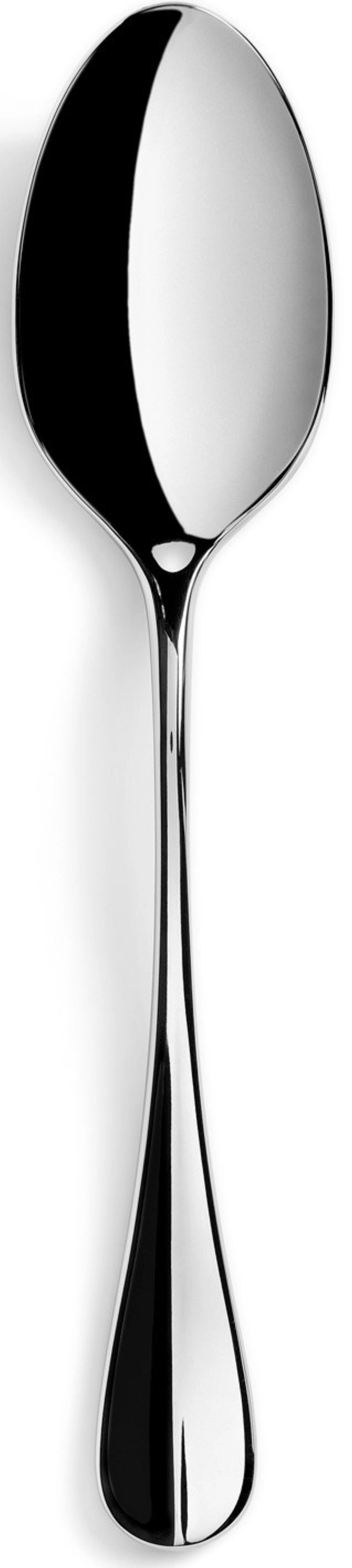 Hochwertiger, glänzender Edelstahl-Suppenlöffel von Revol, perfekt für Suppenliebhaber, vereint Stil und Funktionalität in einem eleganten Design.