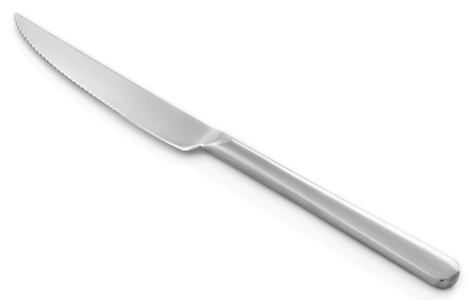 Elegantes Steakmesser Courchevel aus mattem Edelstahl von Revol, ideal für Steakliebhaber und stilvolle Dinner-Events.