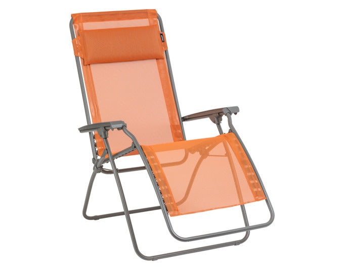 Ergonomischer Relaxsessel R-Clip Seigel II von LAFUMA: Atmungsaktiv, UV-beständig, verstellbar, ideal für Garten & Terrasse.