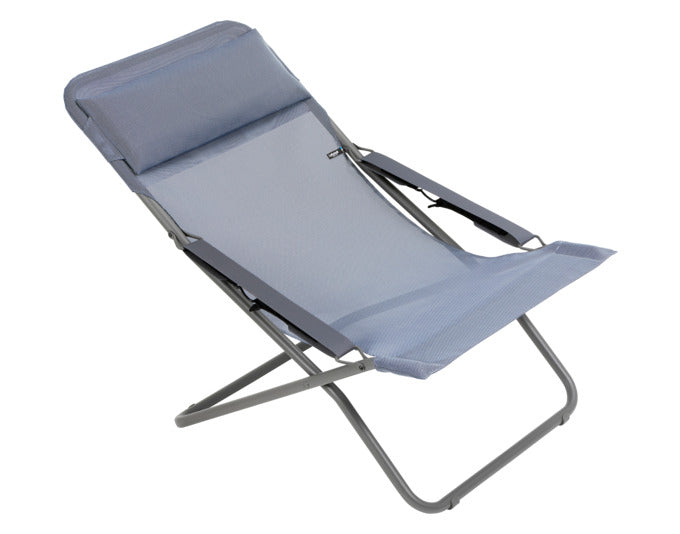 Komfortabler LAFUMA Transabed Sessel in Seigle, ideal für Entspannung im Garten oder auf der Terrasse.