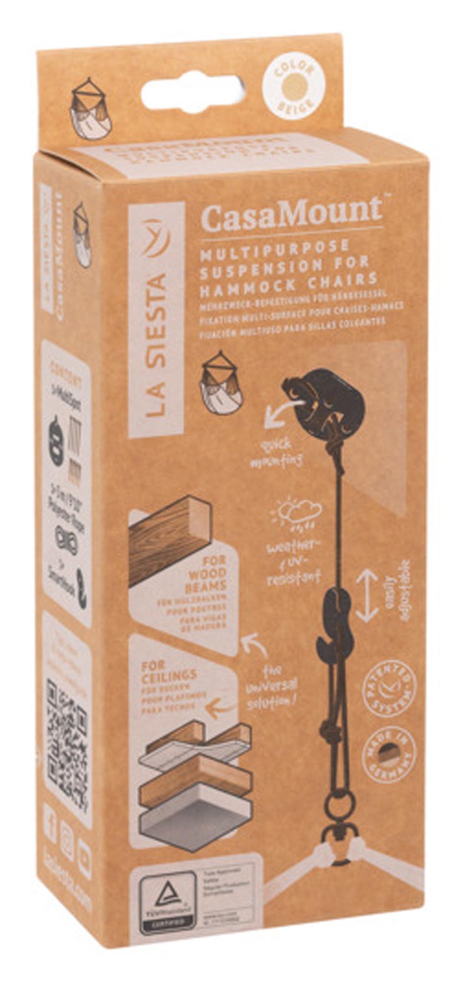 LA SIESTA Fixing Set Casa Mount braun für Hängestuhl in präsentiert im Onlineshop von KAQTU Design AG. Hängestuhl ist von LA SIESTA