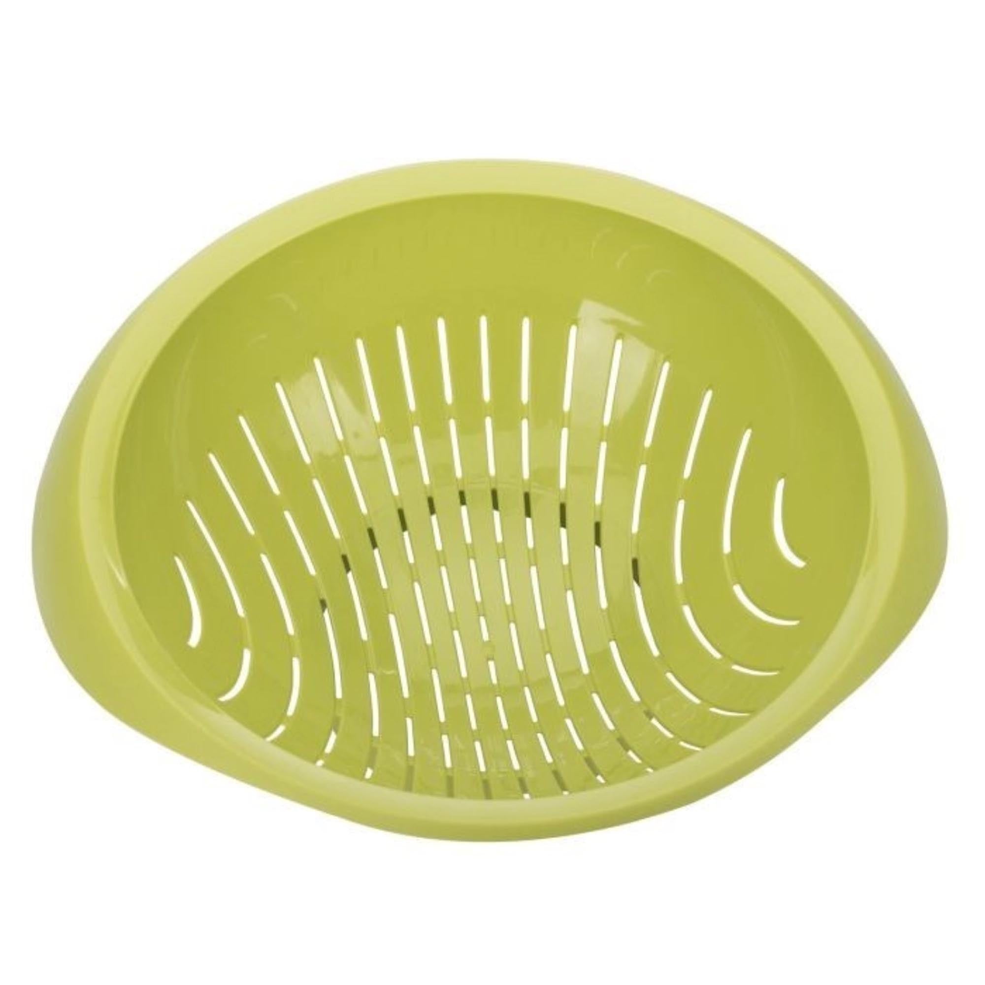 Apfelgrüner Salat-Seiher von Westmark, 25 cm, Masse 28x31x11 cm, perfekt zum Abtropfen und Reinigen von Salat und Gemüse.