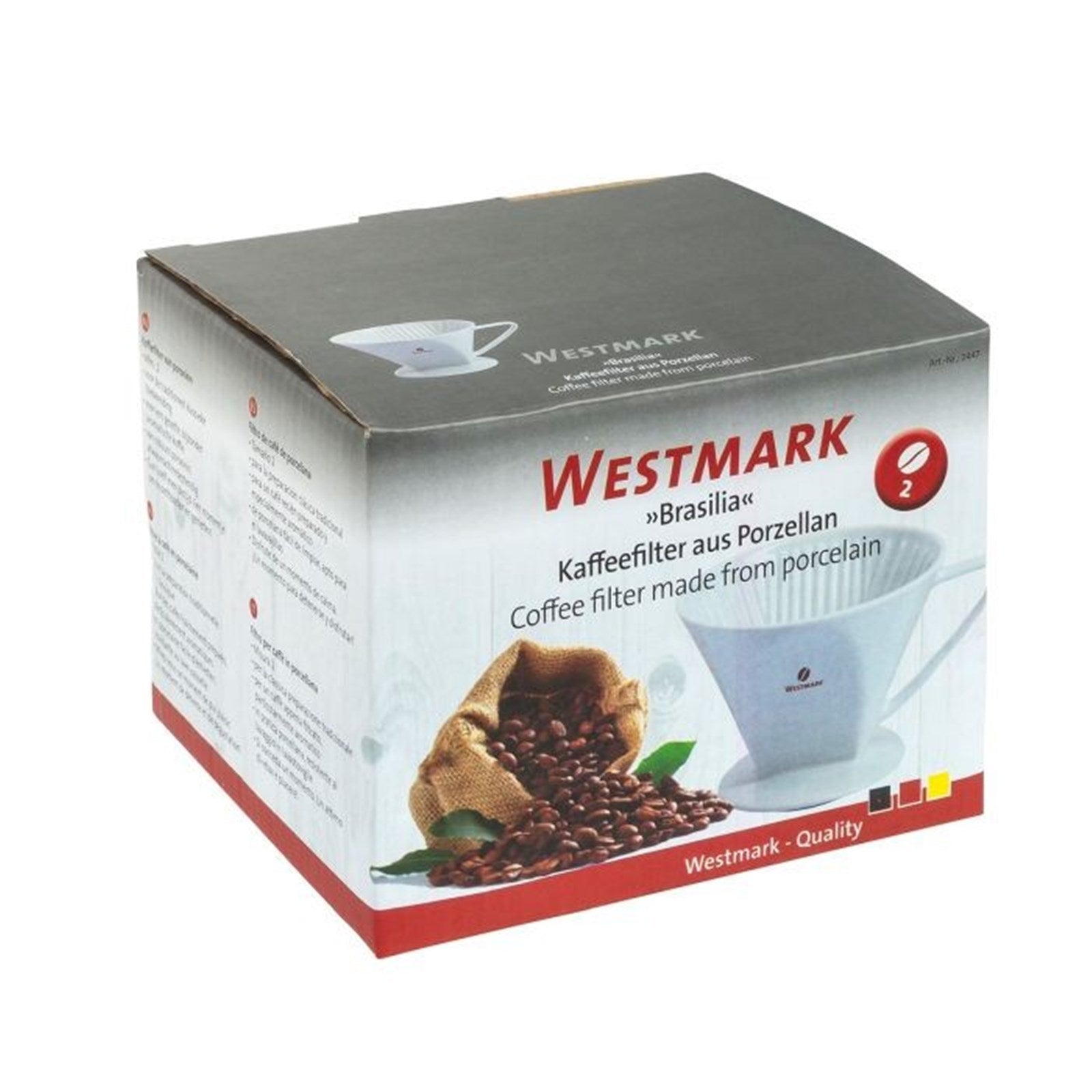 Kaffeefilter Brasilia von Westmark, für 2 Tassen, langlebig und perfekt für frischen, aromatischen Kaffee zu Hause.