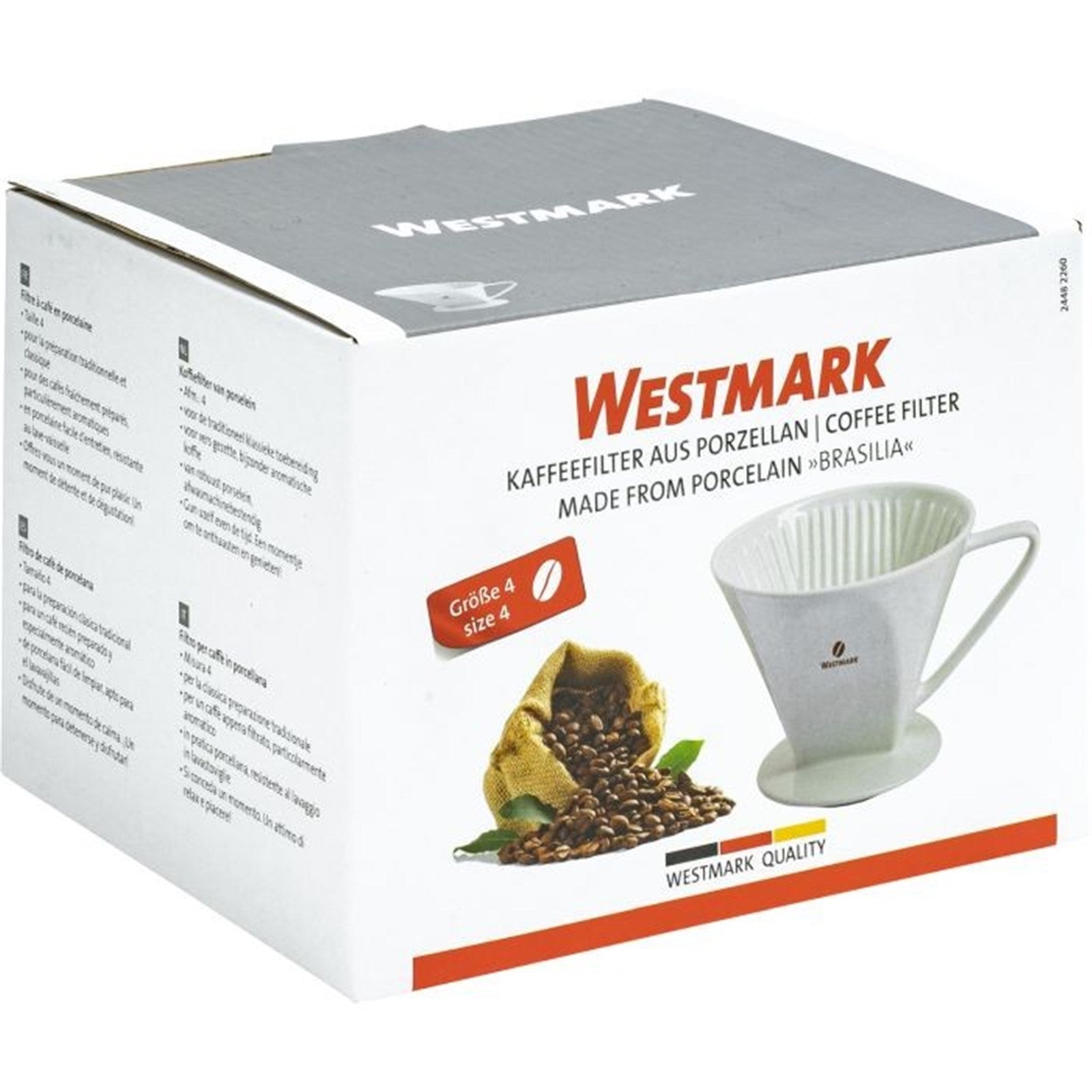 Kaffeefilter Brasilia von Westmark, ideal für 4 Tassen, langlebig und praktisch, für aromatischen Kaffee.