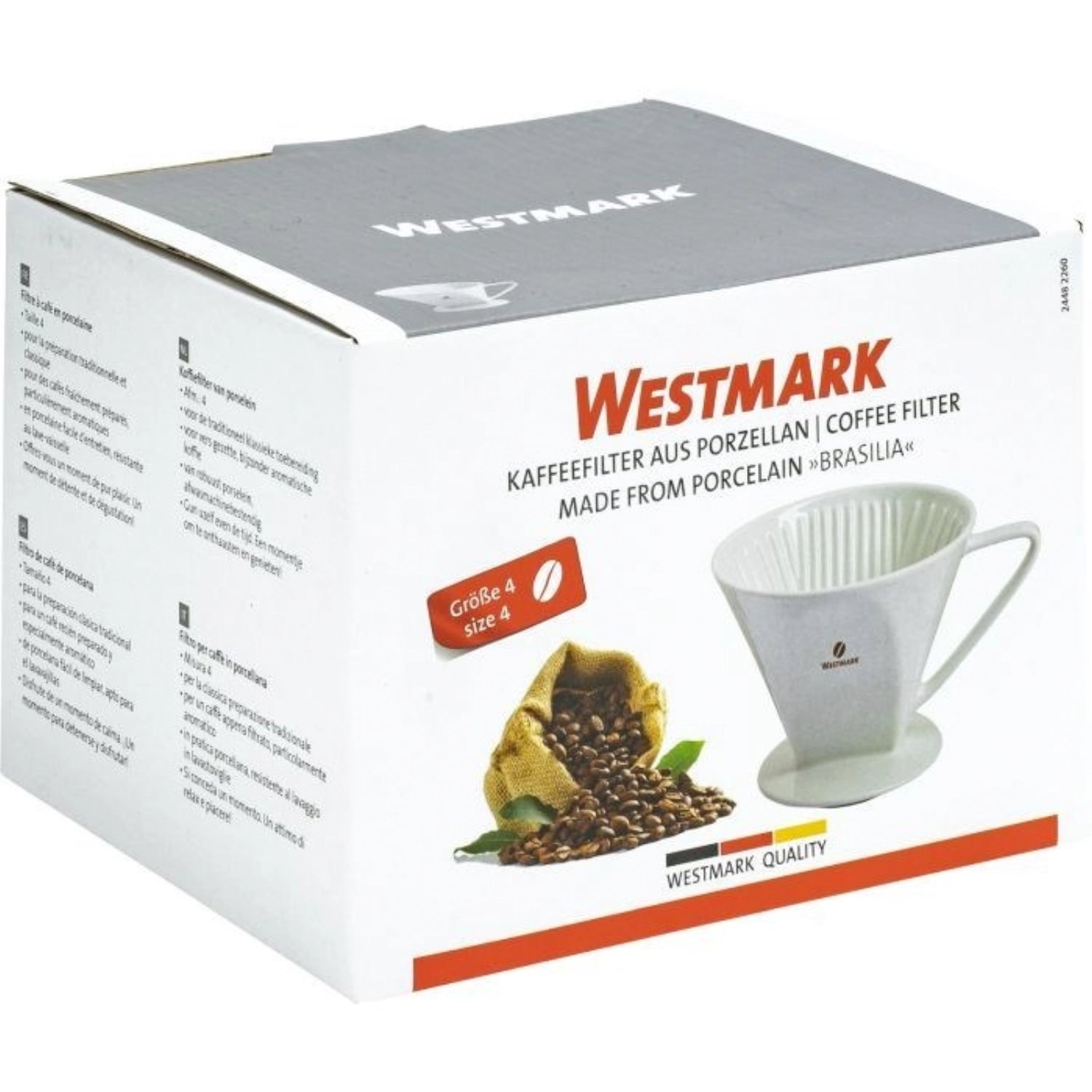 Hochwertiger Kaffeefilter Brasilia von Westmark, geeignet für 4 Tassen, sorgt für perfekten Kaffeegenuss und ist langlebig und praktisch im Gebrauch.