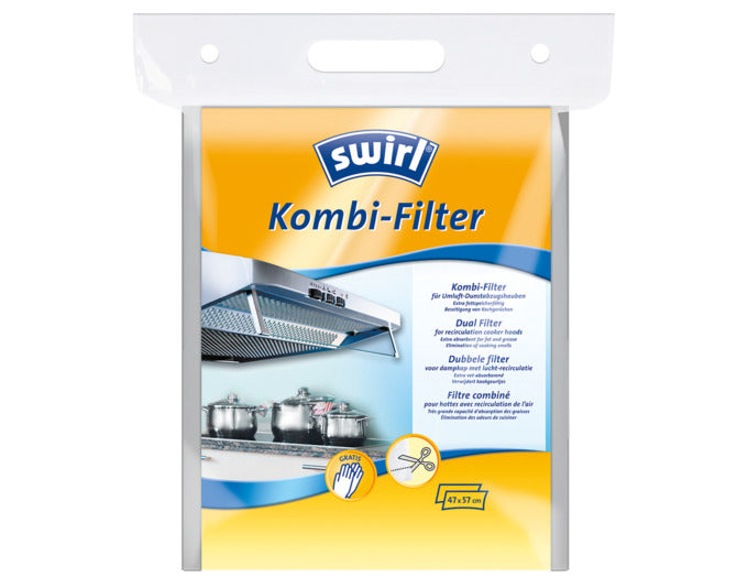 SWIRL Kombi Dunstfilter 47x57 cm in präsentiert im Onlineshop von KAQTU Design AG. Haushaltshilfen ist von SWIRL