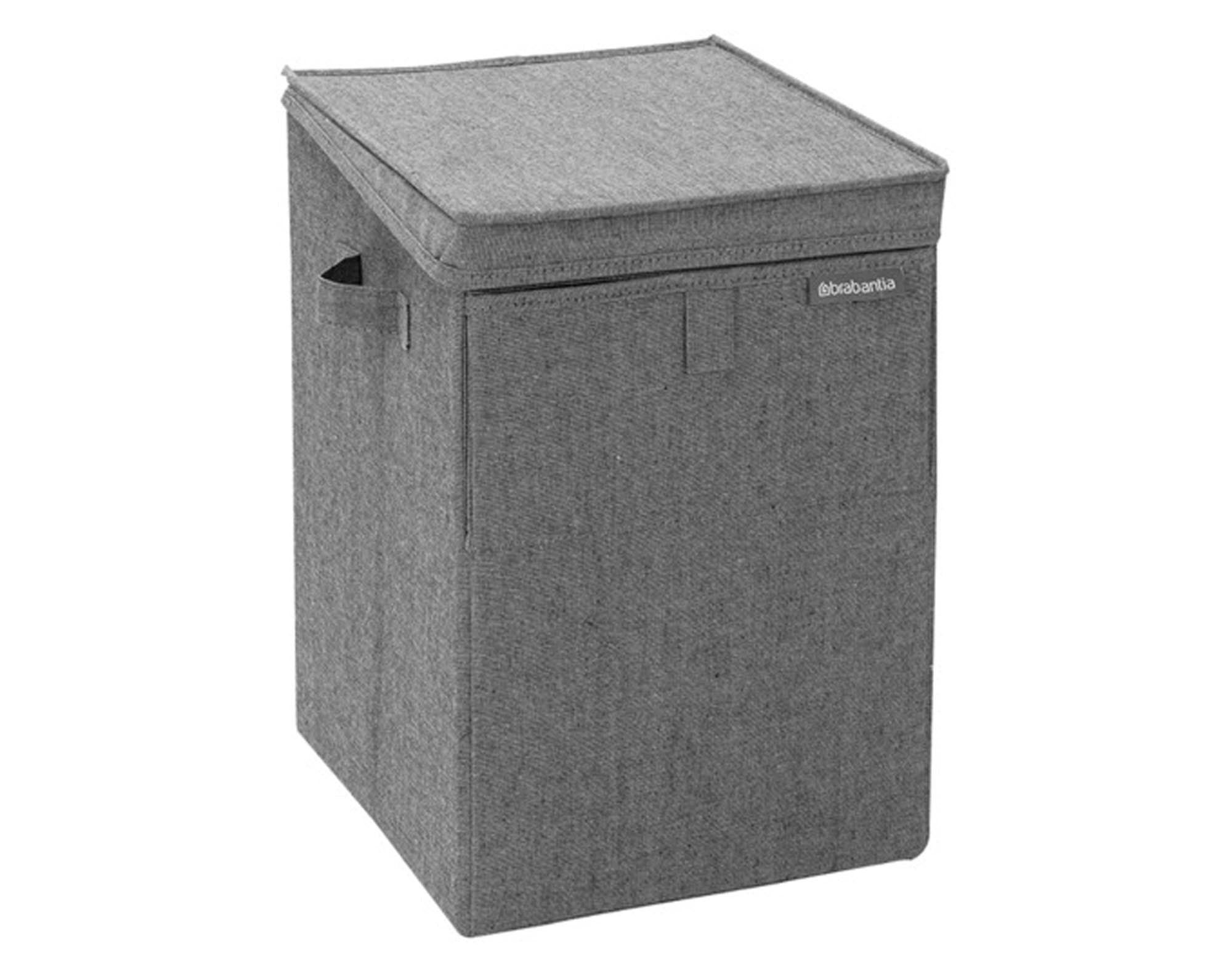 BRABANTIA Wäschebox stapelbar pepper black 35 l in präsentiert im Onlineshop von KAQTU Design AG. Wäschekorb ist von BRABANTIA