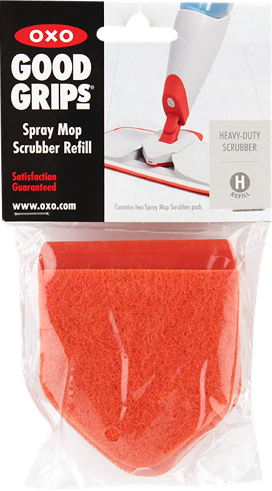 2er Set Good Grips Spray Wischmop Schrubber Nachfüllung in Rot präsentiert im Onlineshop von KAQTU Design AG. Haushaltshilfen ist von OXO