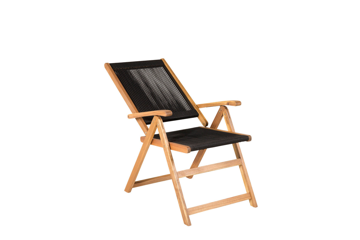 Little John Stuhl in Schwarz präsentiert im Onlineshop von KAQTU Design AG. Gartenstuhl mit Armlehnen ist von Venture Home
