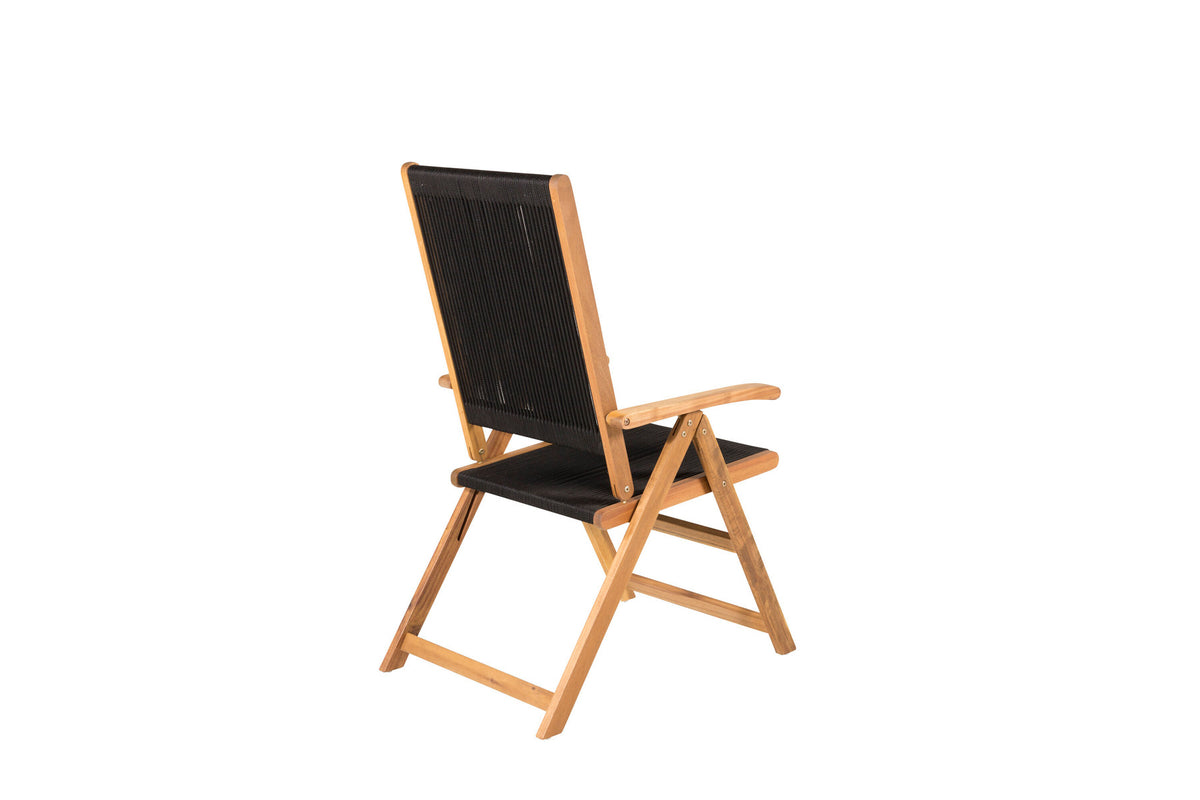 Little John Stuhl in Schwarz präsentiert im Onlineshop von KAQTU Design AG. Gartenstuhl mit Armlehnen ist von Venture Home