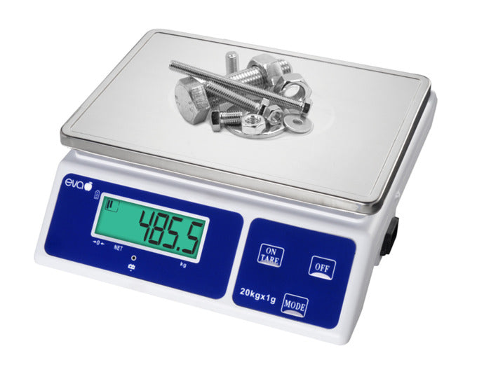 EVA Tischwaage digital silber 20 kg in präsentiert im Onlineshop von KAQTU Design AG. Waage ist von EVA