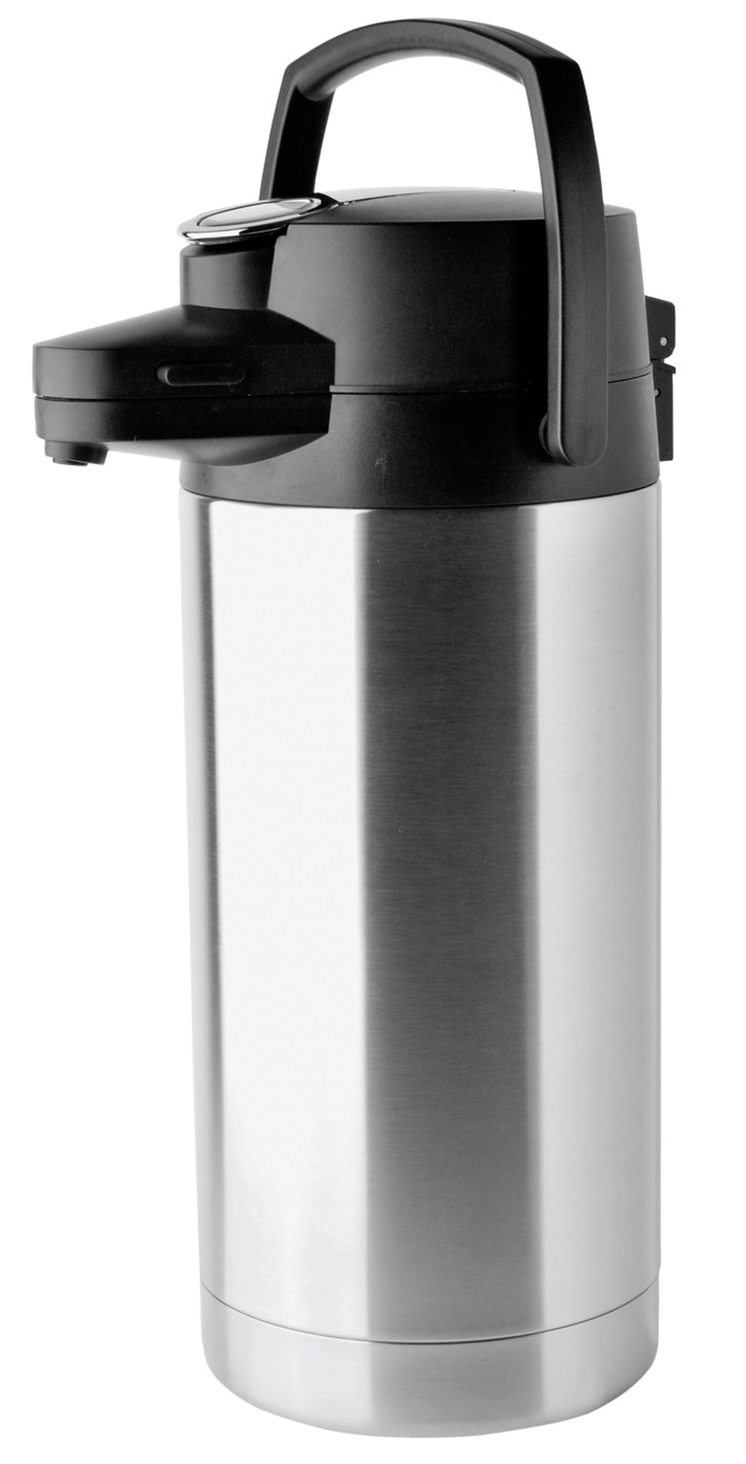 Isolierkanne 3.5L m. Tragegriff, nicht spülmaschinengeeignet in Silber präsentiert im Onlineshop von KAQTU Design AG. Trinkflasche ist von Helios