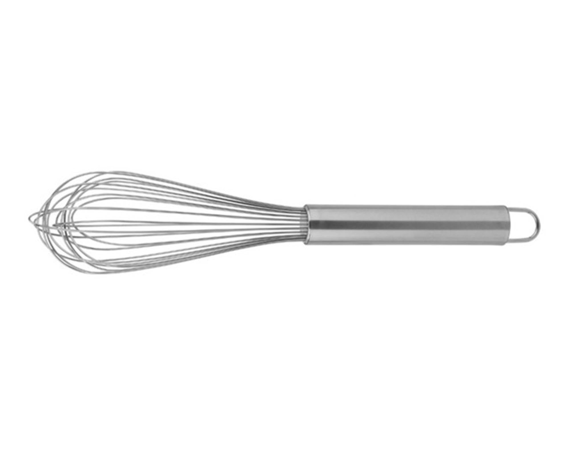 EVA BLACK Schneebesen Inox 35 cm: Hochwertiger, rostfreier Edelstahl, ergonomisch, spülmaschinenfest. Ideal zum Schlagen, Vermengen und Backen.