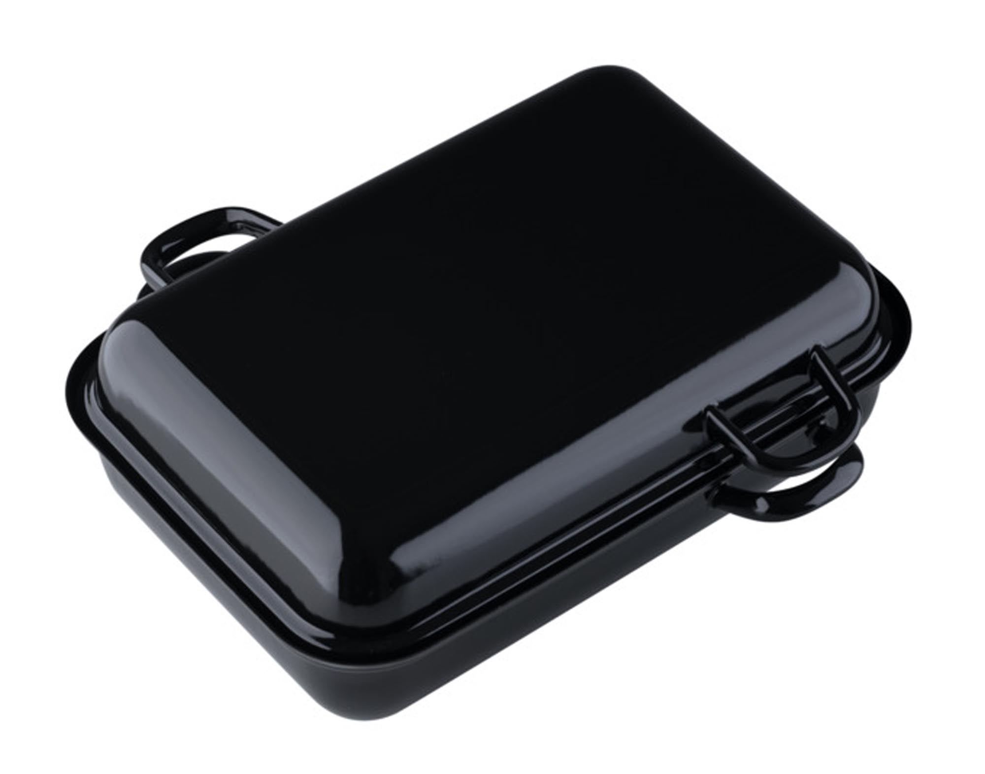 Entdecken Sie den RIESS Bräter mit Deckel (37 x 26 cm) aus emailliertem Stahlblech. Ideal für saftige Braten, Eintöpfe und Aufläufe. Pflegeleicht und für alle Herdarten geeignet.