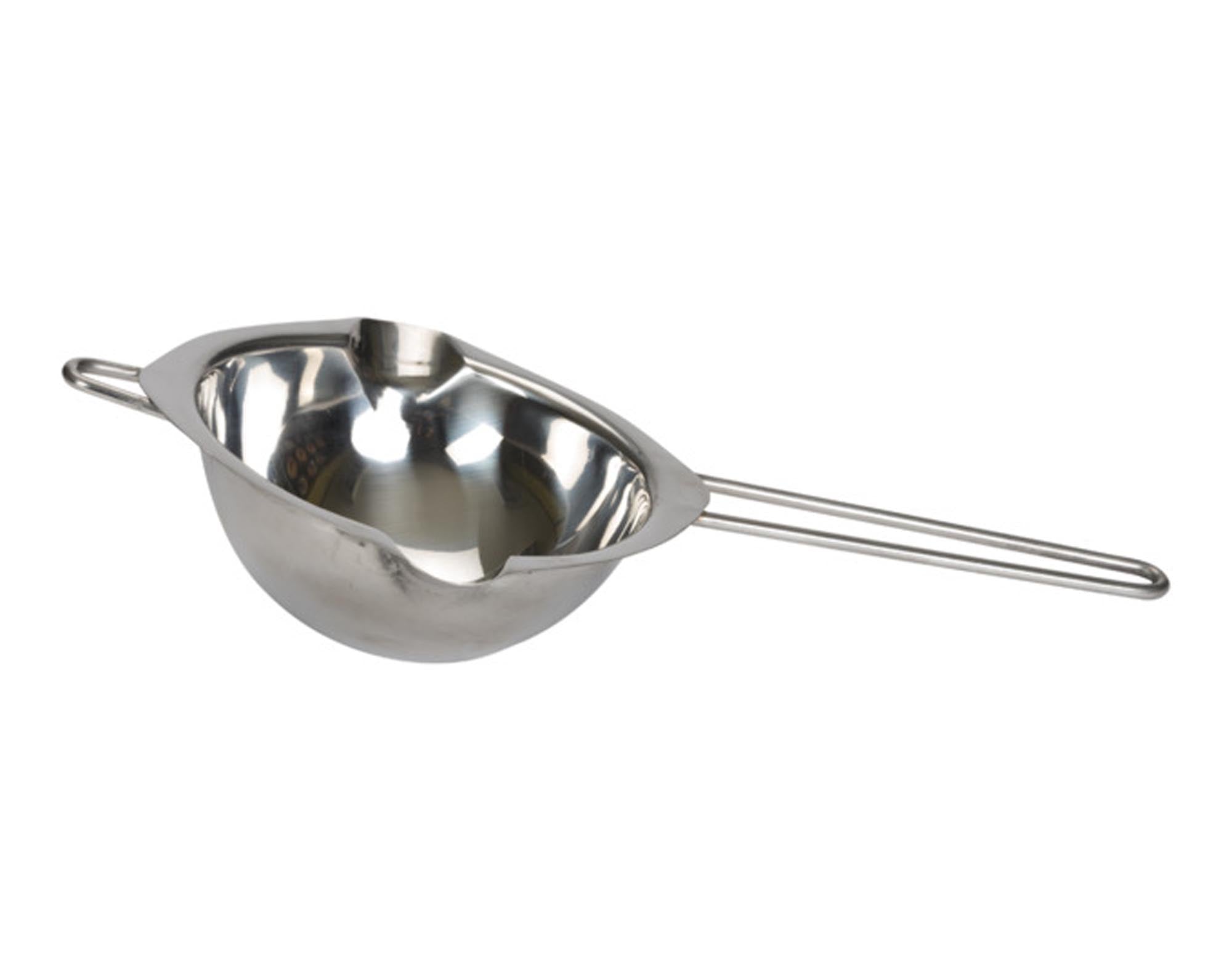 Entdecke das PÂTISSE Schokolade Schmelzpfännchen Inox ø 11cm – ideal zum Schmelzen von Schokolade, Käse und Butter. Hochwertige Antihaftbeschichtung!