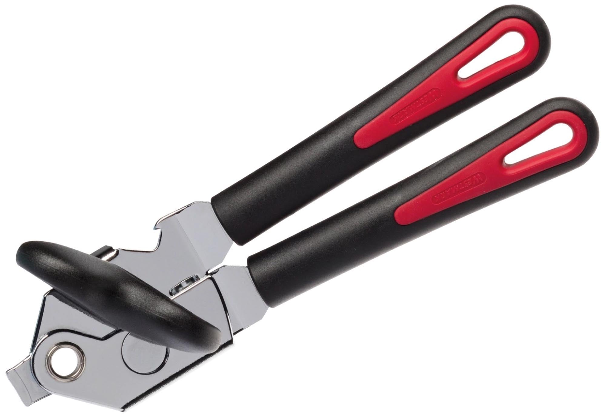 Der Westmark Gallant Super Zangendosenöffner ist ein ergonomischer Küchenhelfer aus Edelstahl, ideal zum sicheren Öffnen von Dosen und Gläsern.
