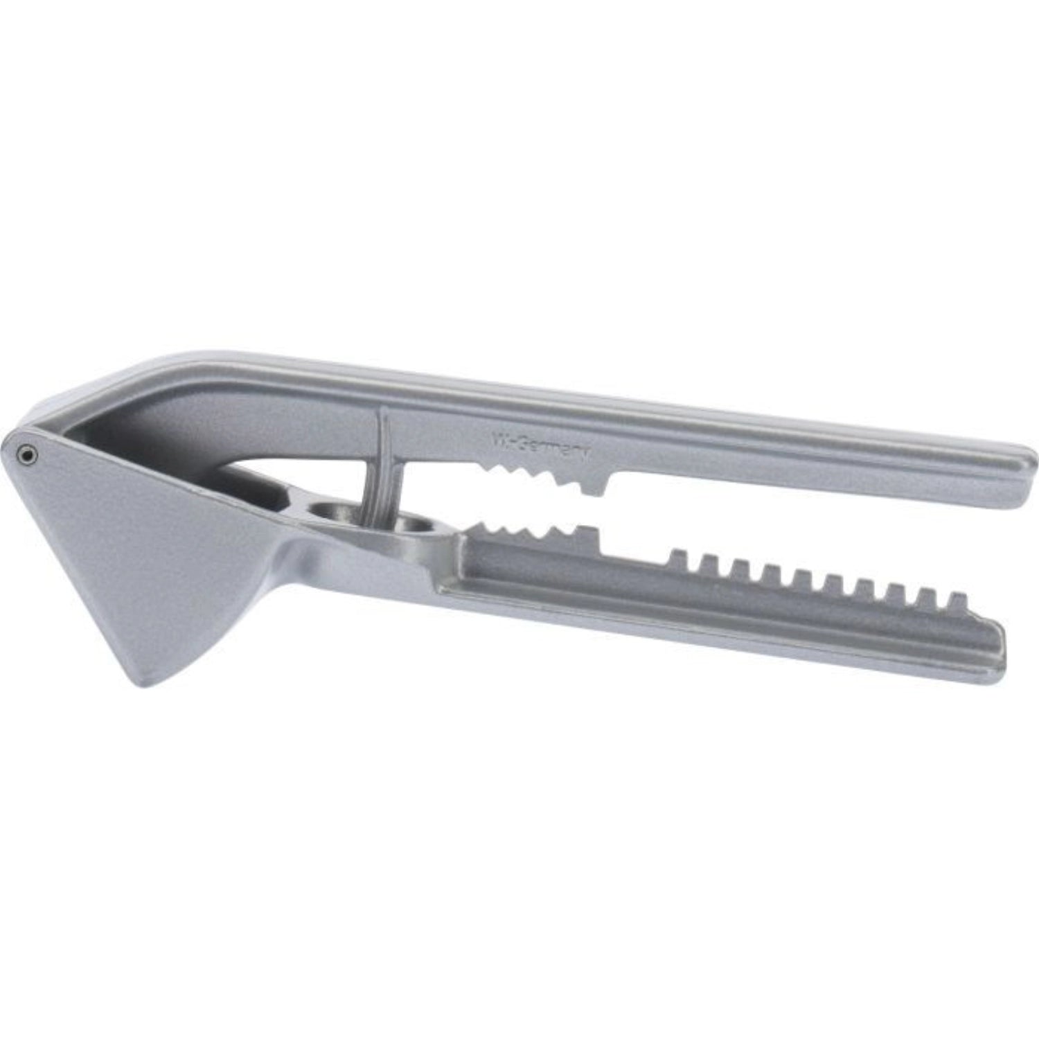 Kompakte Retro-Presse Extracta von Westmark, perfekt für das Auspressen von Zitrusfrüchten und anderen Lebensmitteln, Maße: 16x5.2x3.3cm.
