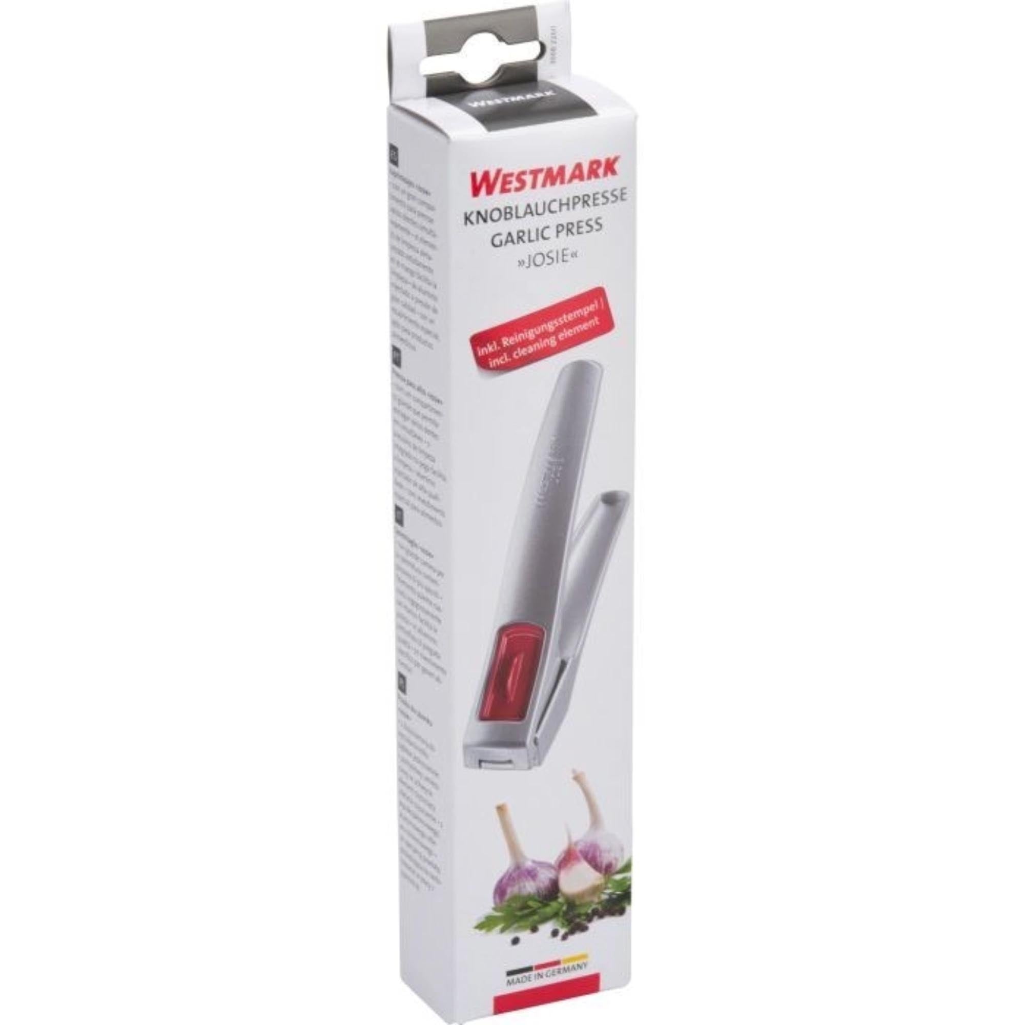 Knoblauchpresse Josie von Westmark, 16.2x2.8x3.3cm, kompakt und praktisch, ideal für müheloses Knoblauchpressen.