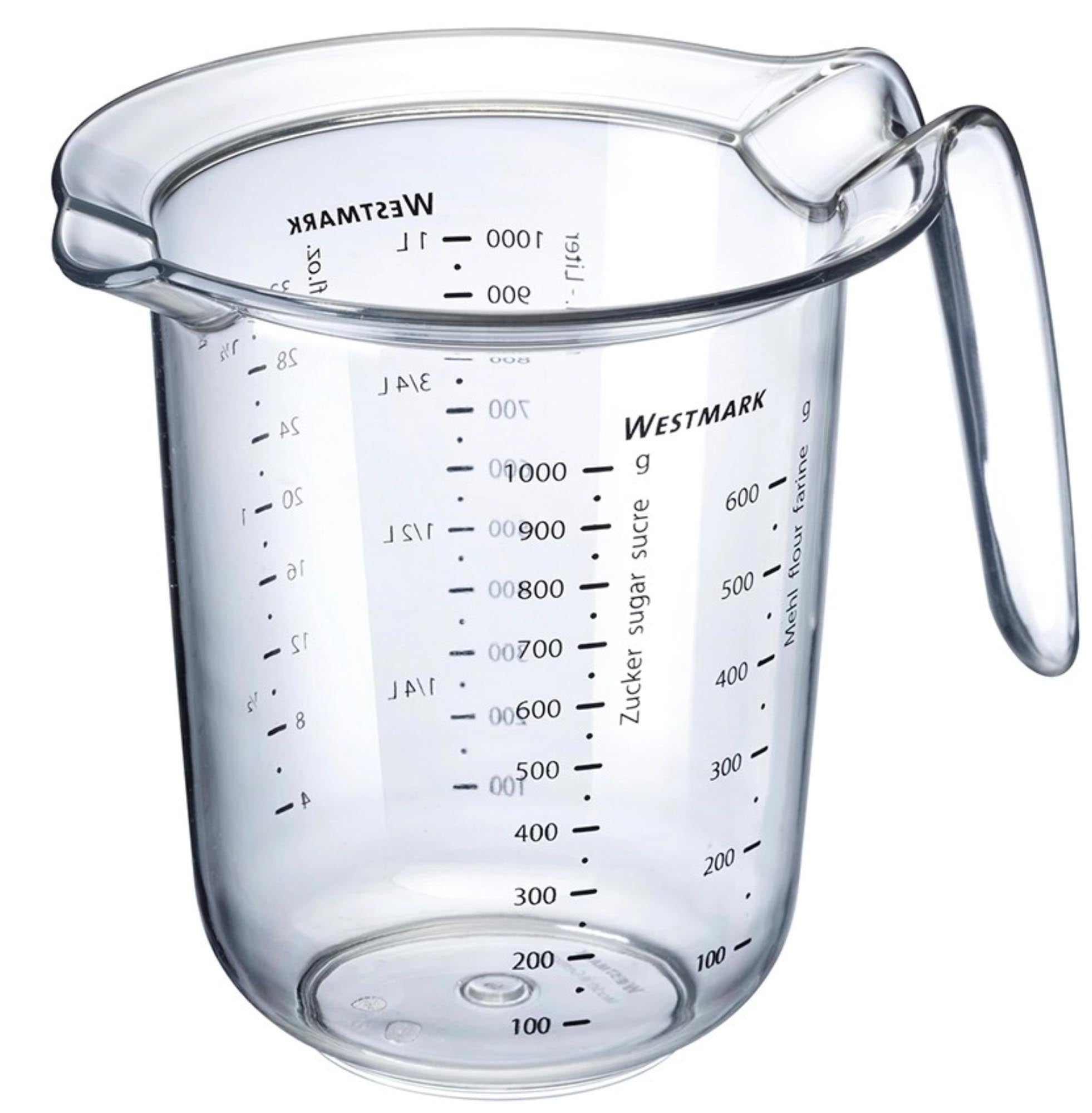 Entdecken Sie die 0,5 l Messkanne von Westmark – bruchsicher, präzise und spülmaschinenfest. Ideal zum Messen von Flüssigkeiten und Zutaten!