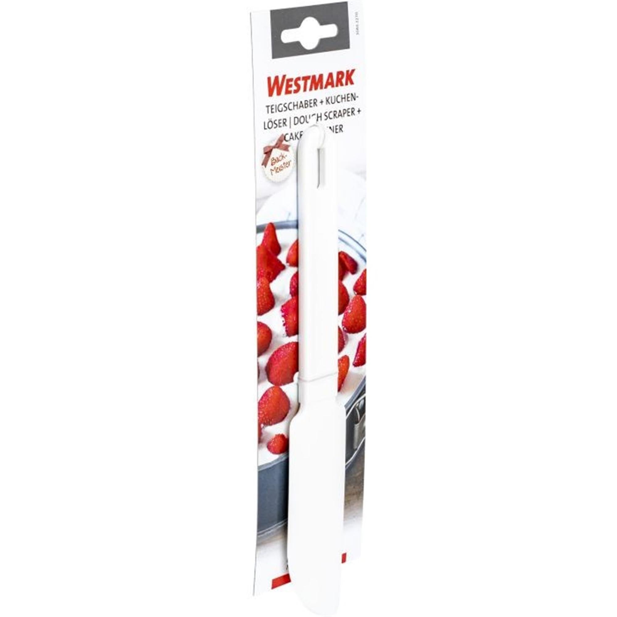 Praktischer Schaber und Kuchenlöser von Westmark, 22 cm lang, ideal für Backwaren, robust und vielseitig einsetzbar in der Küche.