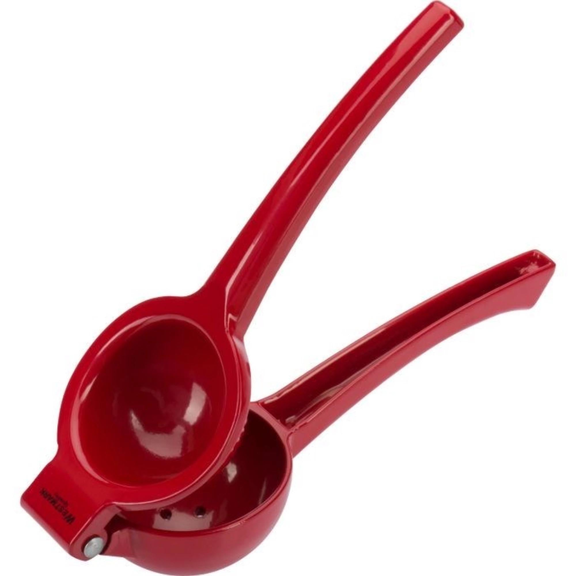 Entdecke die Westmark Zitrus- und Limettenpresse Juicy in Rot! Ideal für frischen Saft, leicht zu reinigen und ergonomisch. Perfekt für Cocktails und mehr!