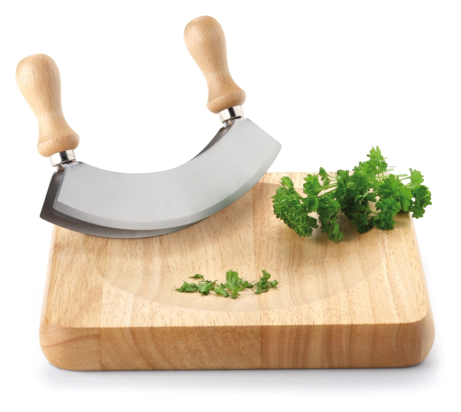 Gummibaum Wiegemesserbrett quadr., geölt, 22.5x22.5x2.8 cm