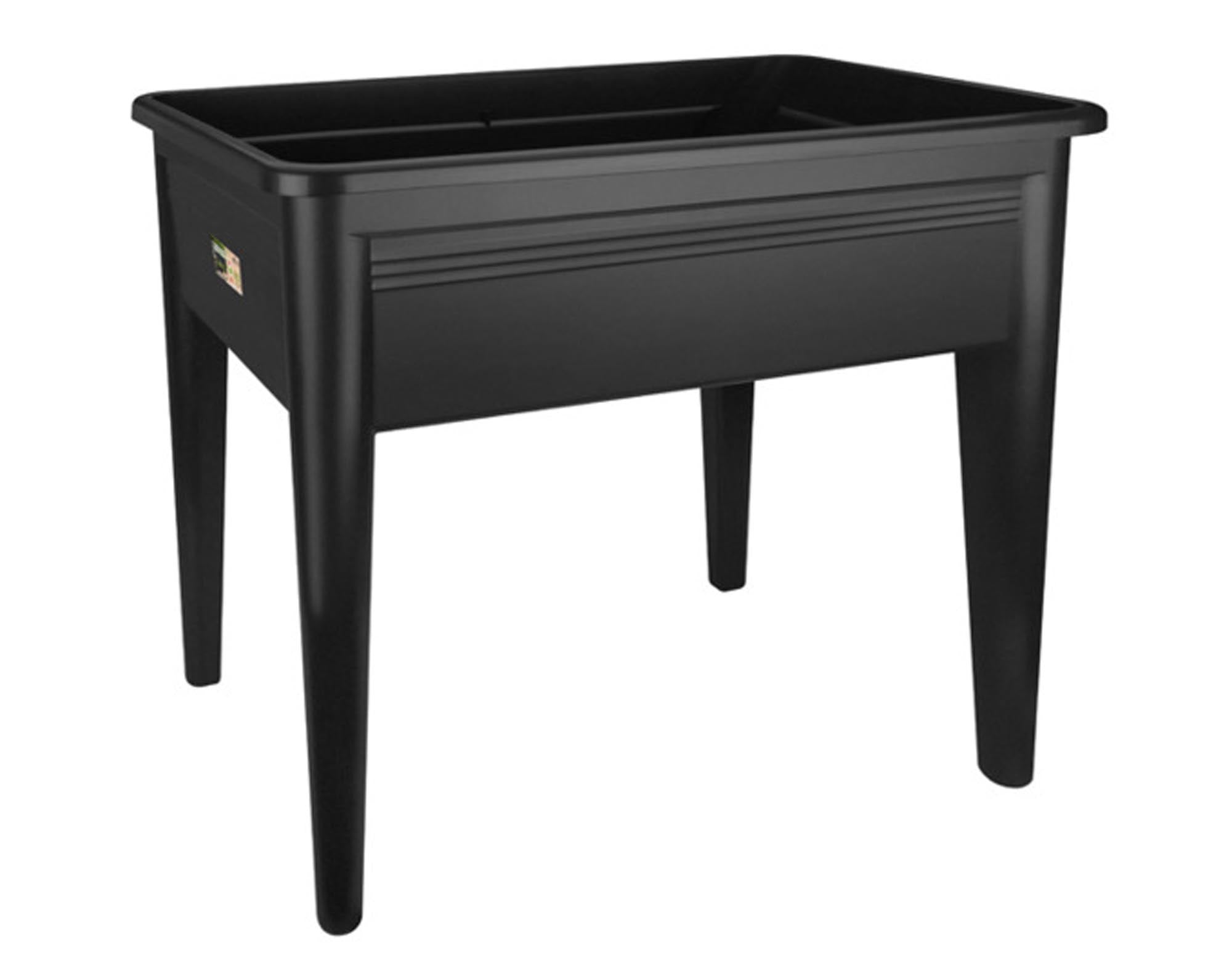 Entdecken Sie den ELHO Anzuchttisch Green Basics Super XXL in Schwarz (77x56x73 cm) für nachhaltigen Anbau von Kräutern und Gemüse auf Ihrem Balkon.
