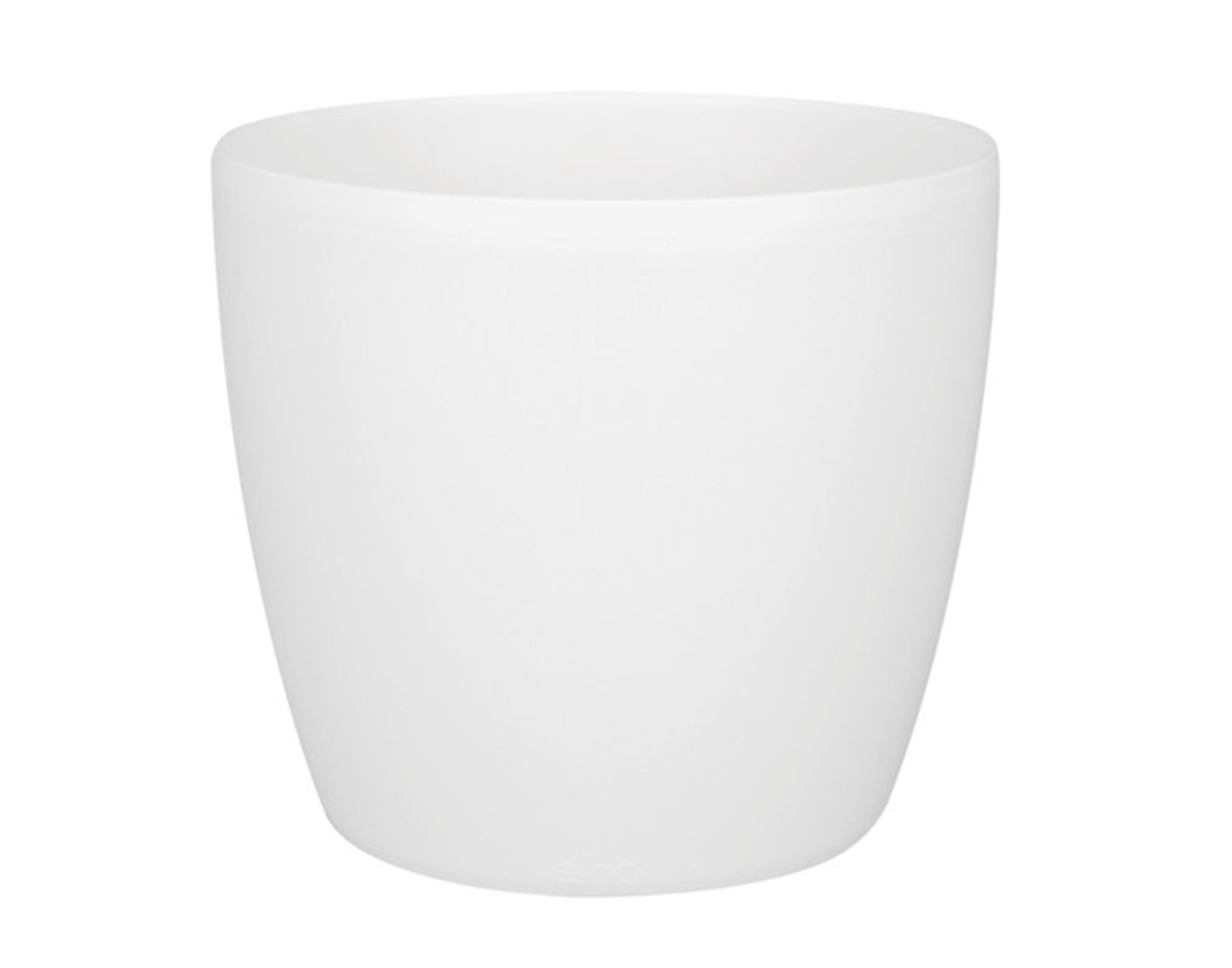 Entdecken Sie das ELHO Pflanzengefäß Brussels rund mini in Weiß (ø 10x9 cm) – nachhaltig, robust und ideal für kleine Pflanzen und Kräuter.