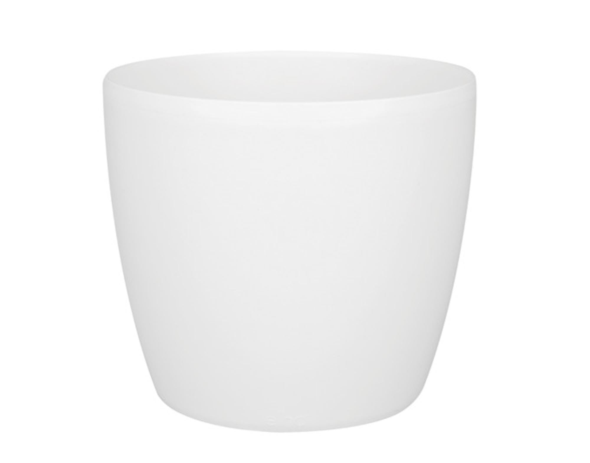Entdecken Sie das ELHO Pflanzengefäß Brussels in Weiß (ø 22x21cm) – nachhaltig, UV-beständig und ideal für Blumen, Kräuter und Sträucher.