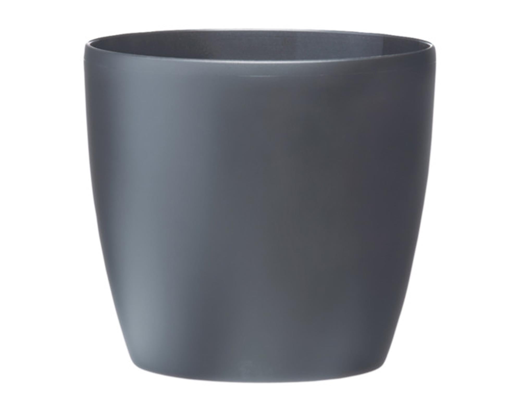 Entdecken Sie das ELHO Pflanzengefäß Brussels in Anthrazit (ø 18x17cm) – nachhaltig, modern und ideal für Blumen, Kräuter und Sträucher. Perfekte Drainage!