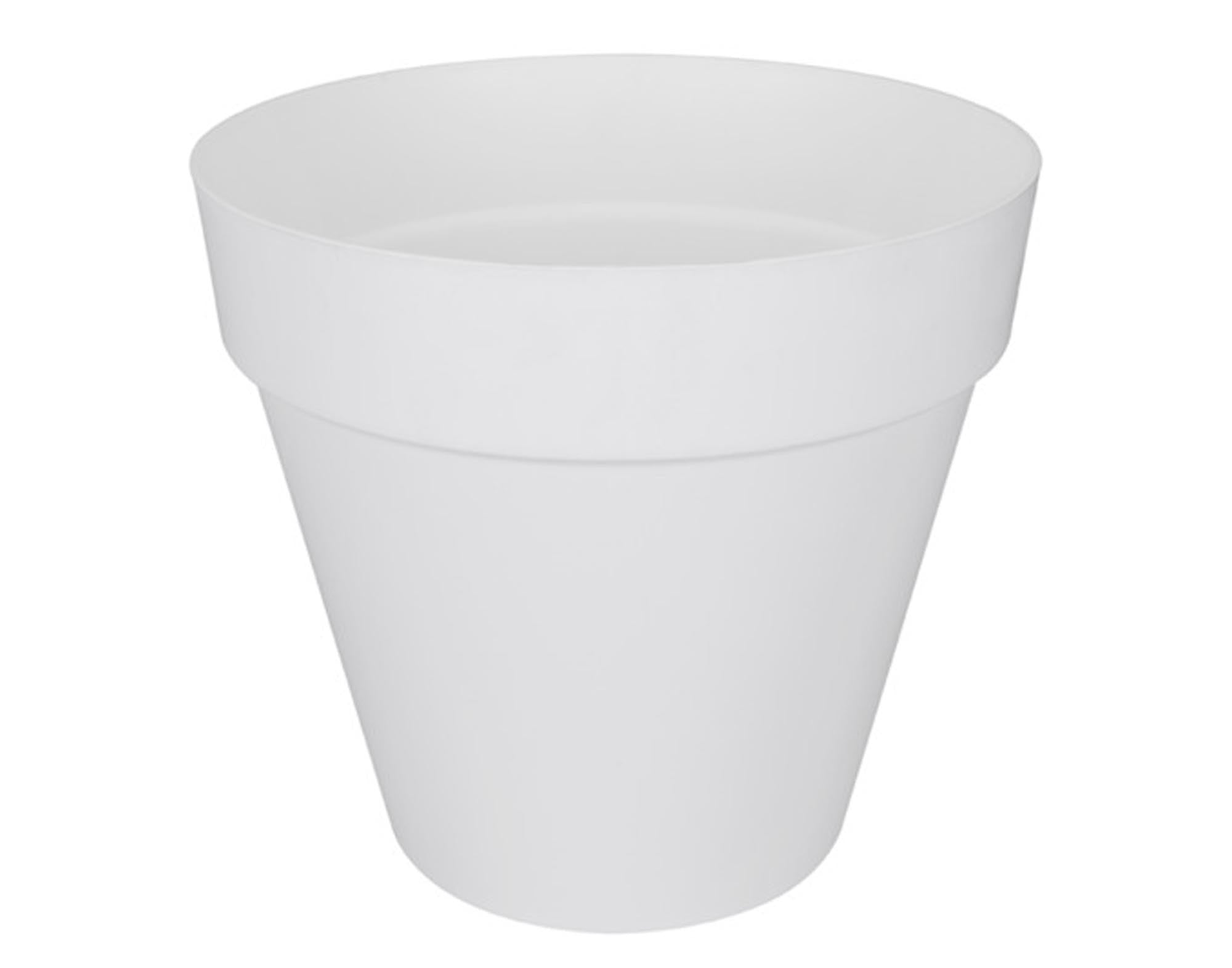 Stilvolles, mobiles Pflanzengefäss von ELHO aus recyceltem Kunststoff, ideal für drinnen und draussen, mit optimaler Drainage.