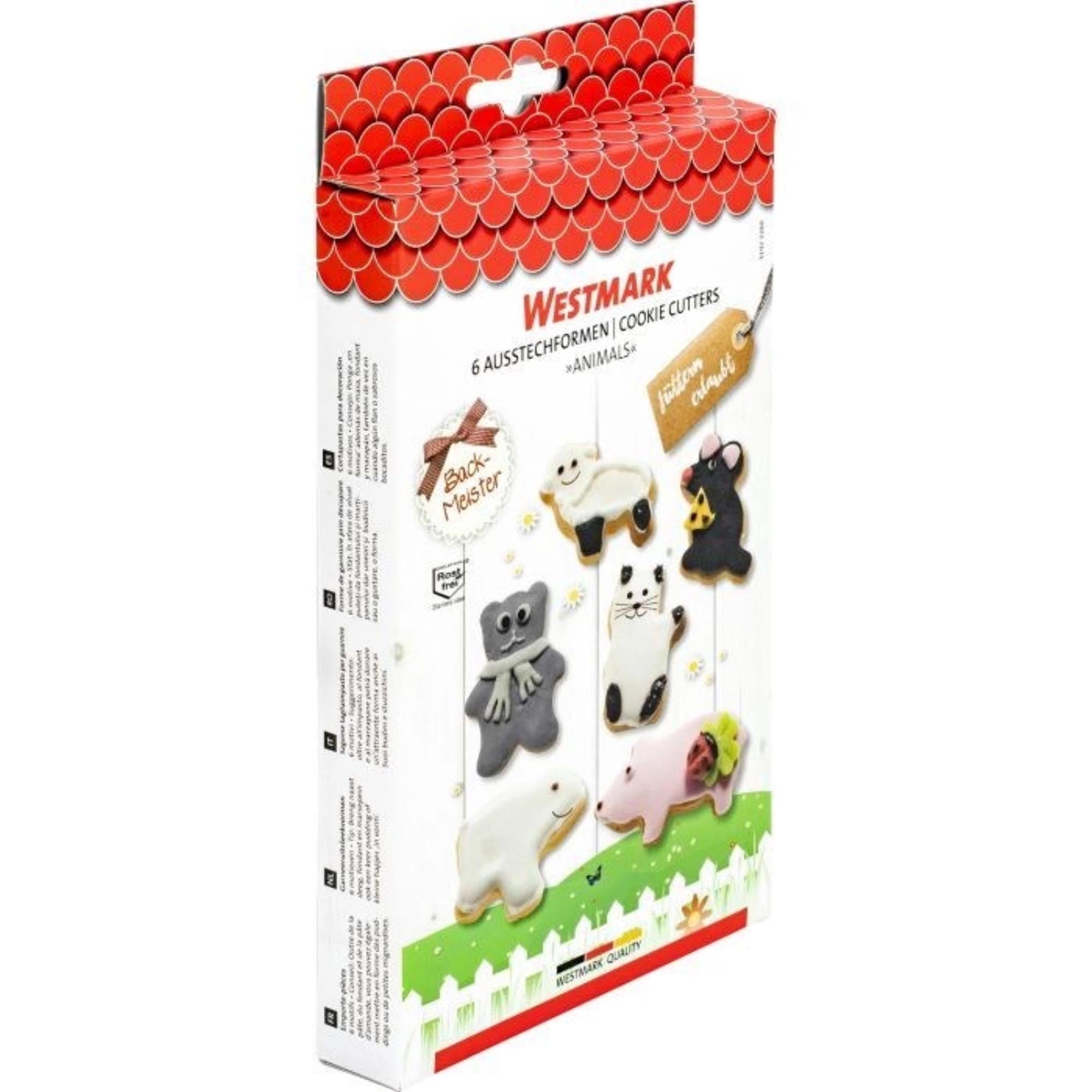 Das Westmark 6er Ausstechform-Set mit Tiermotiven ist ideal für kreative Backideen, Kekse und Dekorationen.