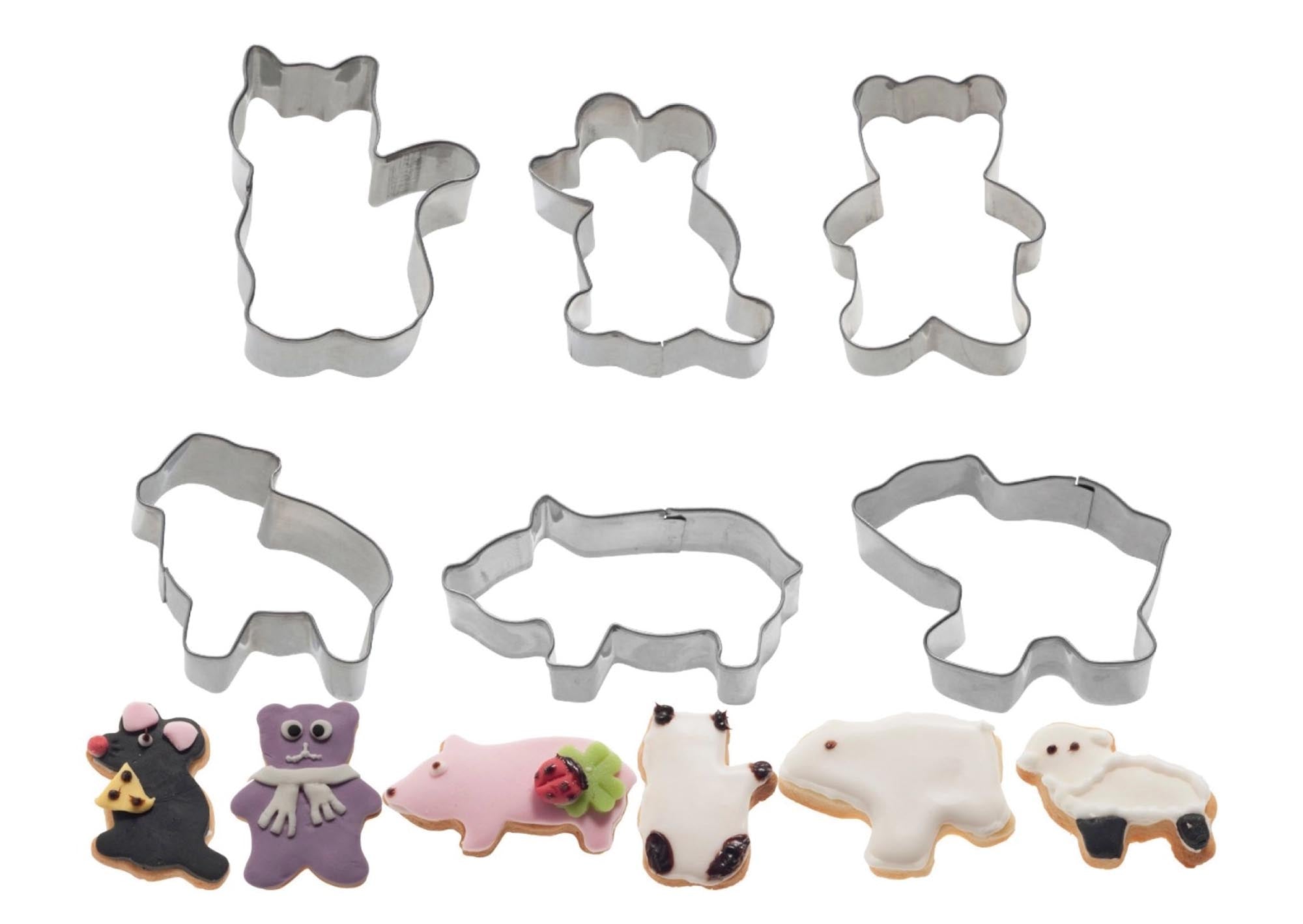 Entdecken Sie das 6-tlg. Set Ausstechform Animals von Westmark! Hochwertige Edelstahlformen für kreative Kekse, Plätzchen und mehr. Ideal für Backliebhaber!