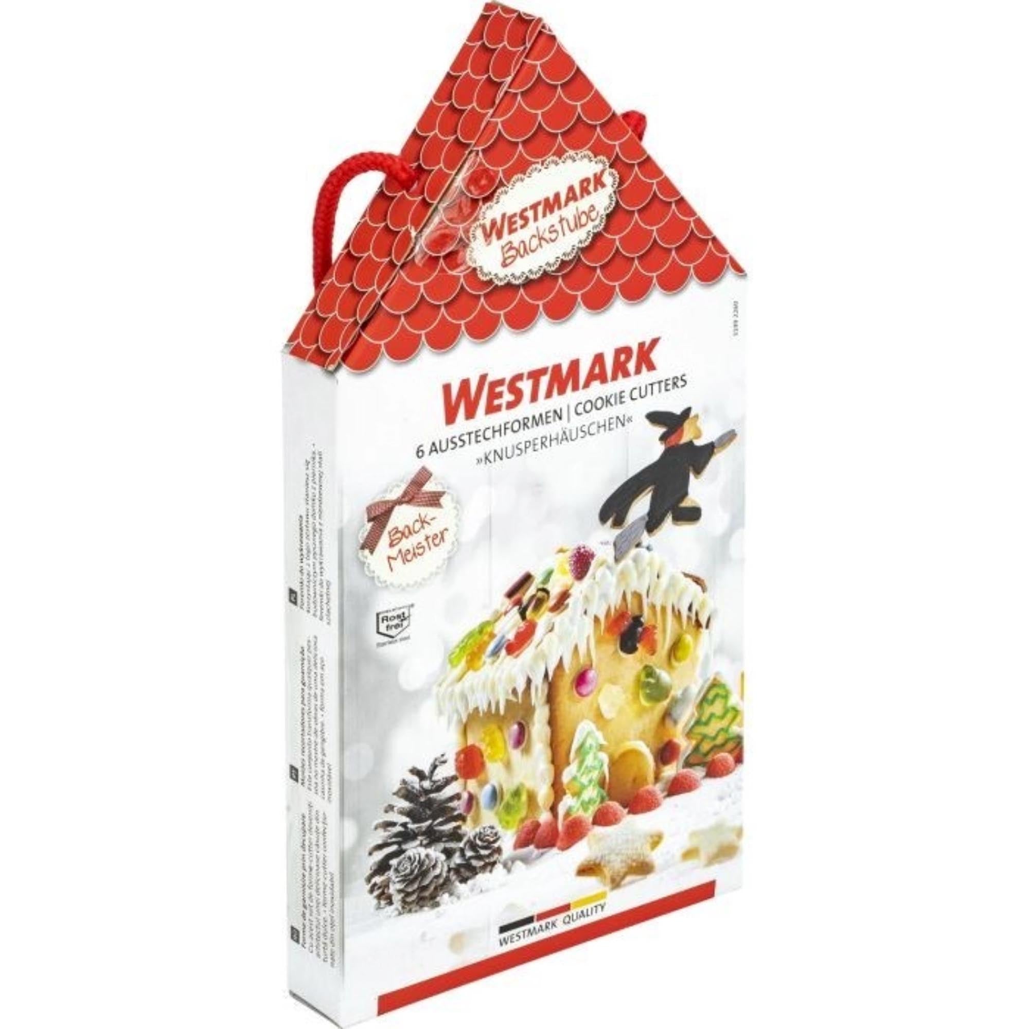 Westmark Knusperhäuschen-Set, 6-teilig: Perfekt für kreative Backprojekte und festliche Dekorationen in der Weihnachtszeit.