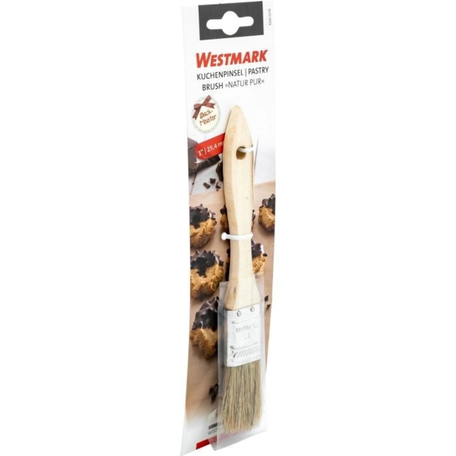 Eleganter Kuchenpinsel von Westmark aus natürlichen Materialien, ideal zum gleichmäßigen Bestreichen von Teig und Gebäck für perfekte Backergebnisse.