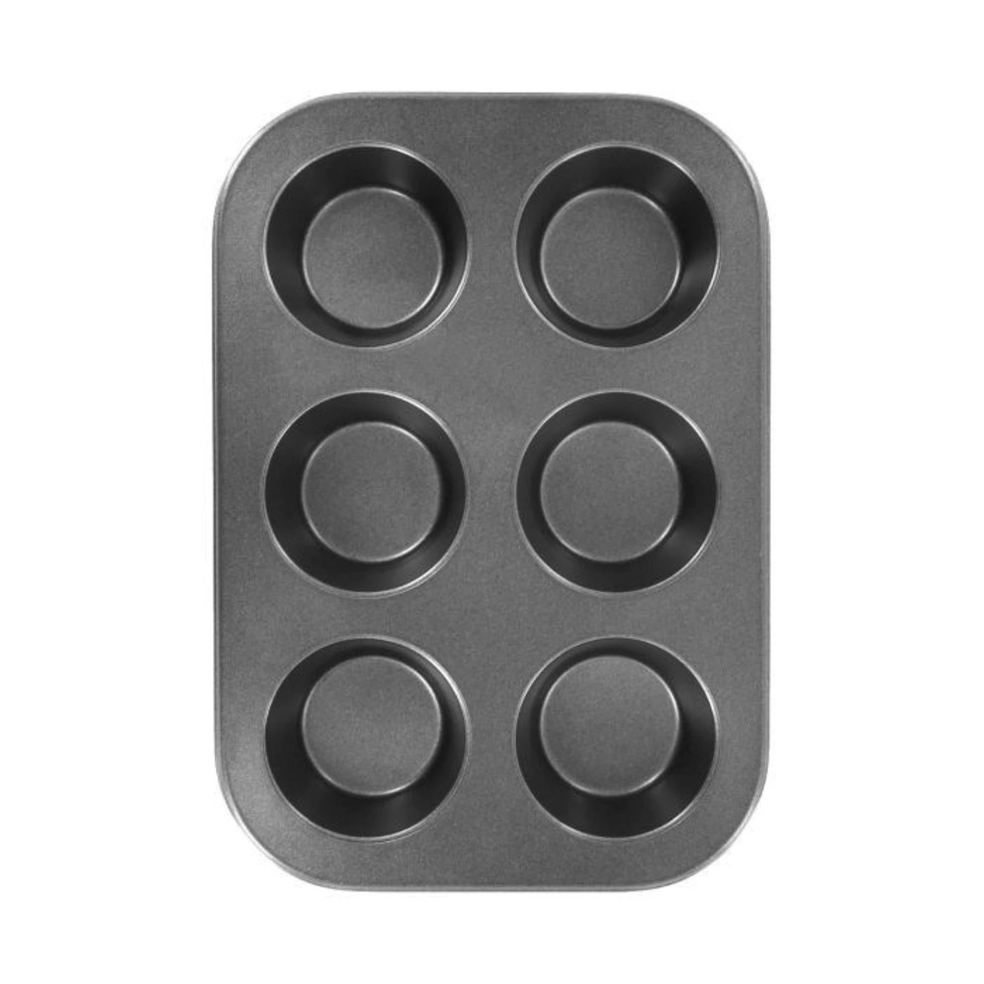 Muffinbackform für 6 Muffins, 26,5x18,5x3 cm, mit Antihaftbeschichtung, robust, pflegeleicht, perfekt für köstliche Backkreationen.