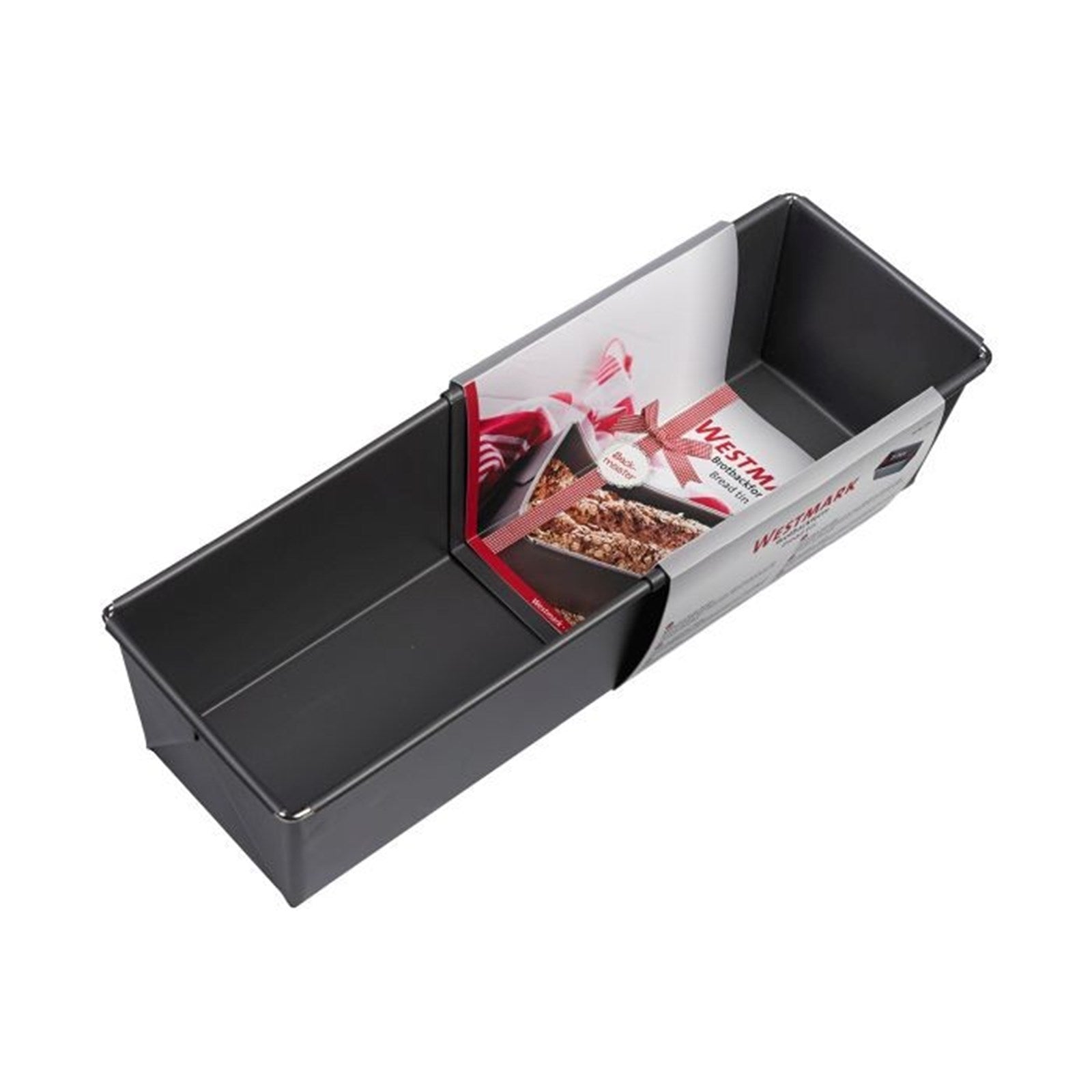 Ausziehbare Brotbackform von Westmark, 25-35cm, antihaftbeschichtet, ideal für variabel grosse Brote und Kuchen.