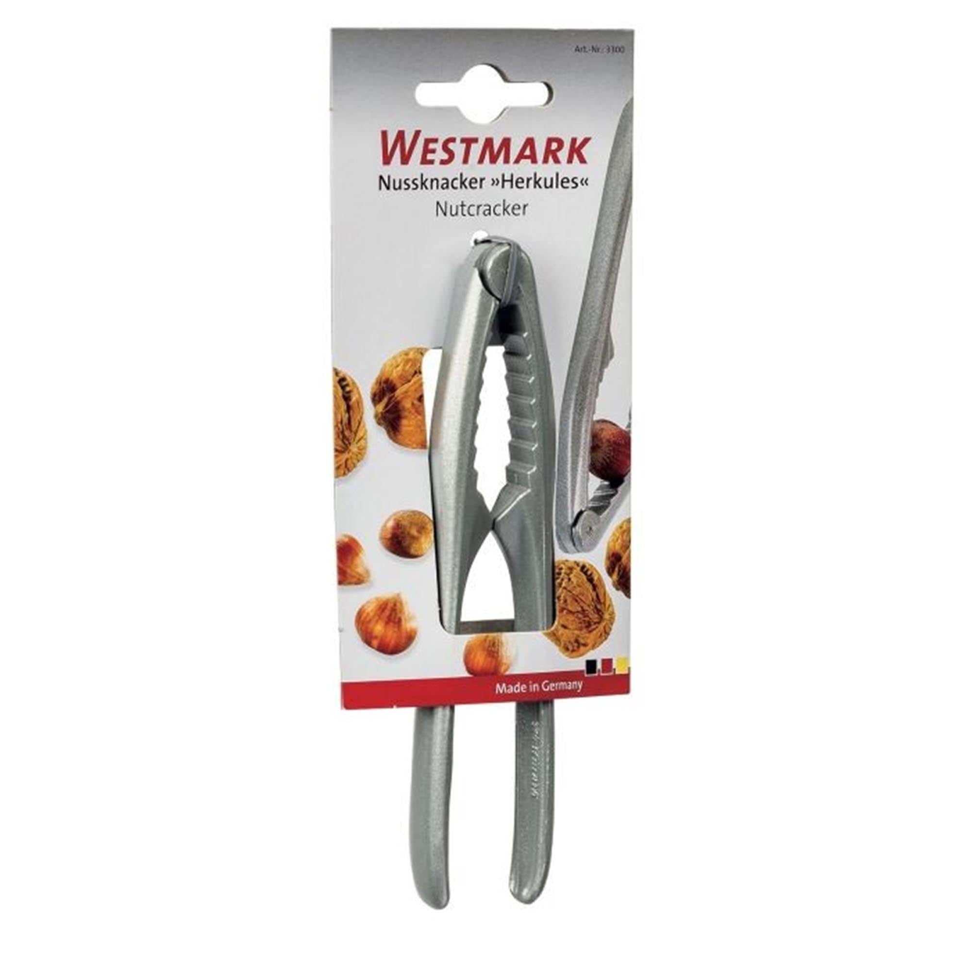 Der Nussknacker Herkules von Westmark, 15x3x1.5cm, ist ein robustes Werkzeug zum Knacken von Nüssen aller Art.