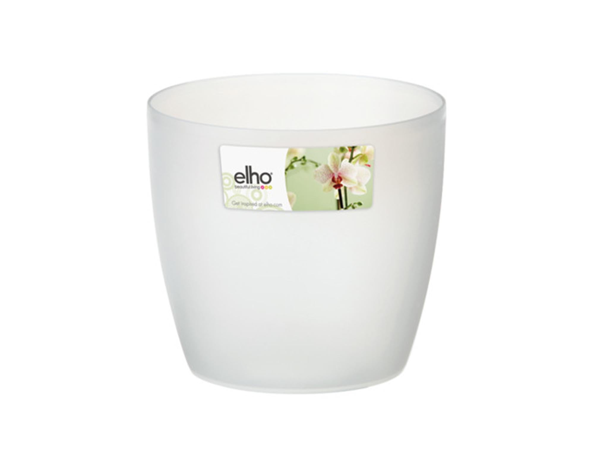 Der ELHO Brussels Orchidee Blumentopf (ø 16x12 cm) vereint modernes Design, umweltfreundliches Material und ein integriertes Bewässerungssystem für gesunde Pflanzen.