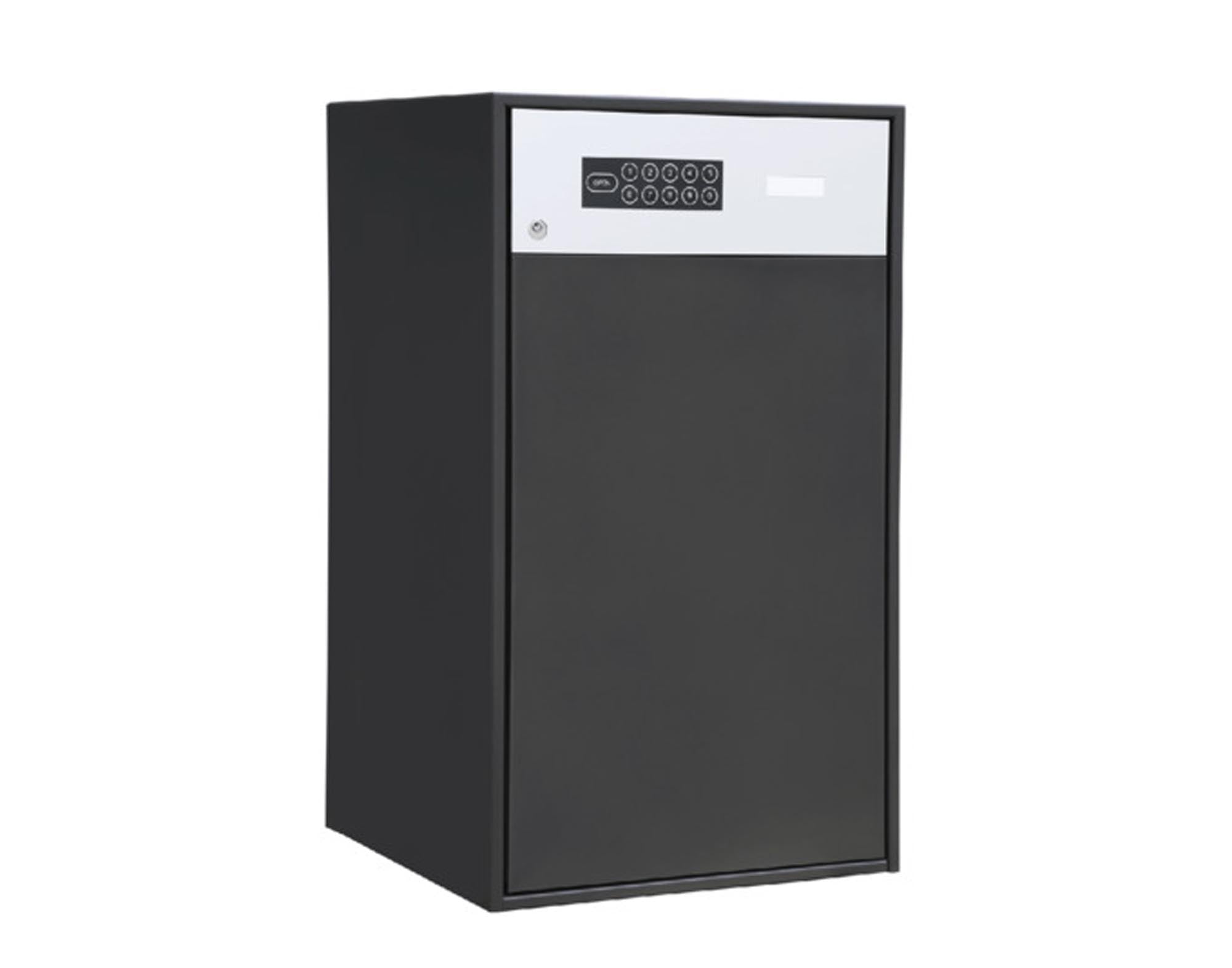 Entdecken Sie das SCHLAUEBOX Paketfach M1 in Anthrazitgrau: sicher, modern und ideal für Pakete und Briefe in jedem Haushalt.