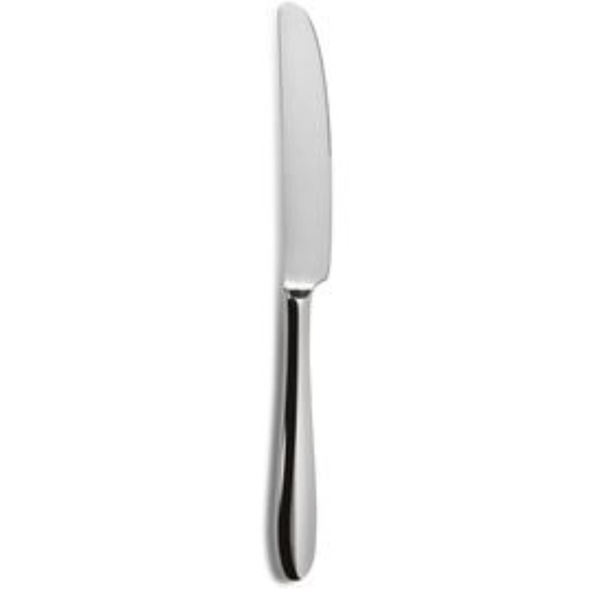 Q7 Tulip Dessertmesser in Silber präsentiert im Onlineshop von KAQTU Design AG. Geschirr ist von Comas