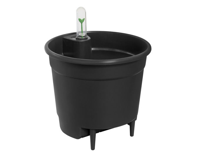 ELHO Selbstbewässerungssystem living black 33 cm in präsentiert im Onlineshop von KAQTU Design AG. Pflanzentopf Outdoor ist von ELHO