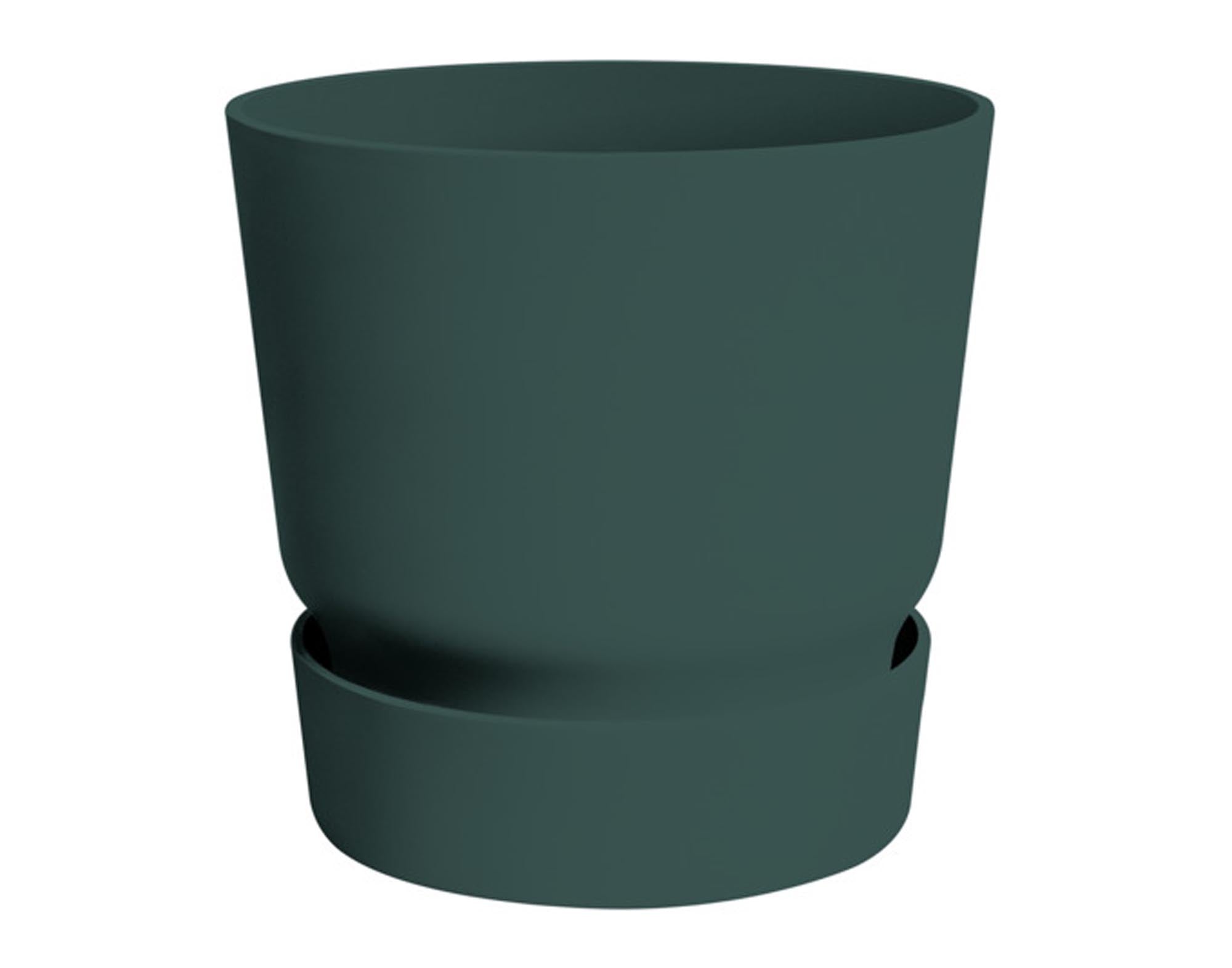 Entdecken Sie das ELHO Pflanzengefäß Greenville rund in laubgrün (ø 30 cm) – nachhaltig, witterungsbeständig und ideal für Blumen und Kräuter.