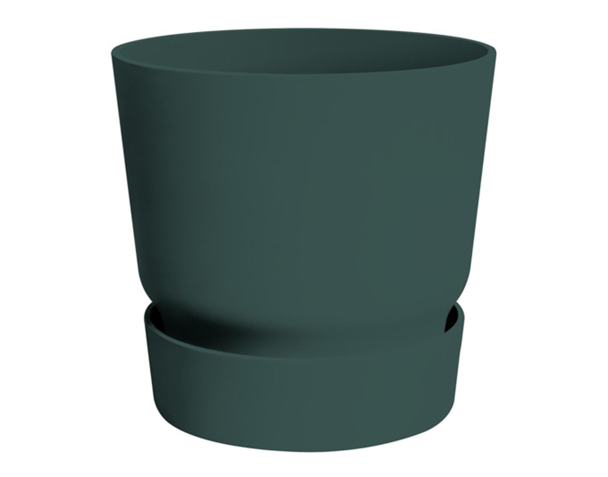 Entdecken Sie das ELHO Pflanzengefäss Greenville rund laubgrün ø 39 cm – umweltfreundlich, langlebig und ideal für Ihre Pflanzen im Innen- und Außenbereich.