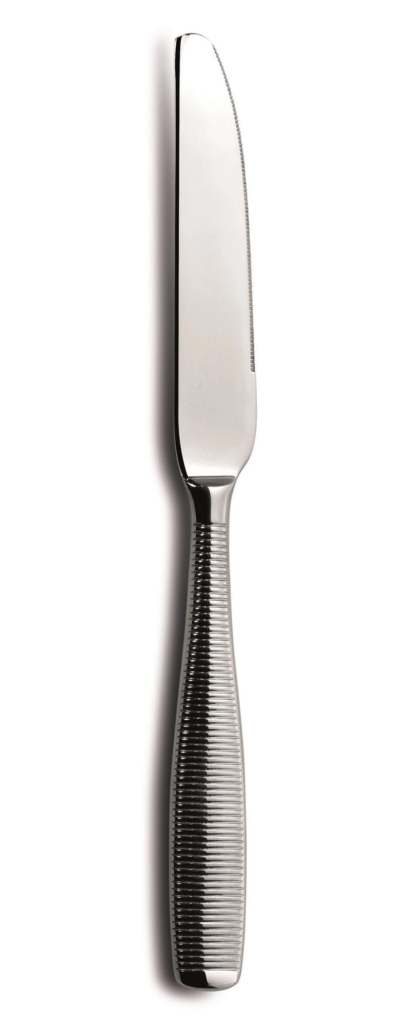 Fleur de Lys Q21 18/10 Tafelmesser in Silber präsentiert im Onlineshop von KAQTU Design AG. Besteck ist von Comas
