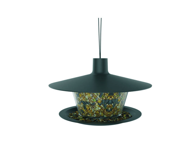 PLASTIA Vogelfutterhaus Finch ø 28 cm anthrazit in präsentiert im Onlineshop von KAQTU Design AG. Nistkasten ist von PLASTIA