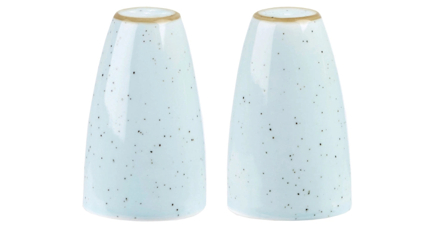 Stonecast Duck Egg Blue pepper shaker 7cm