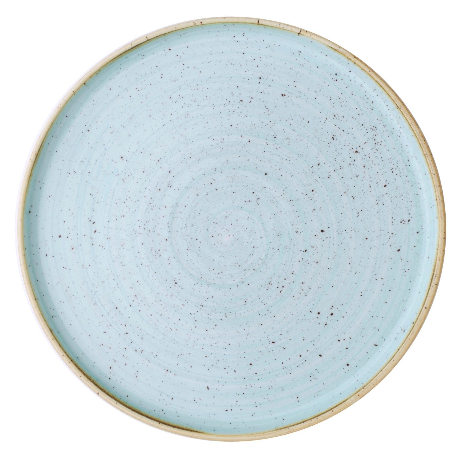 Stonecast Duck Egg Blue Walled Plate 26cm, H2cm