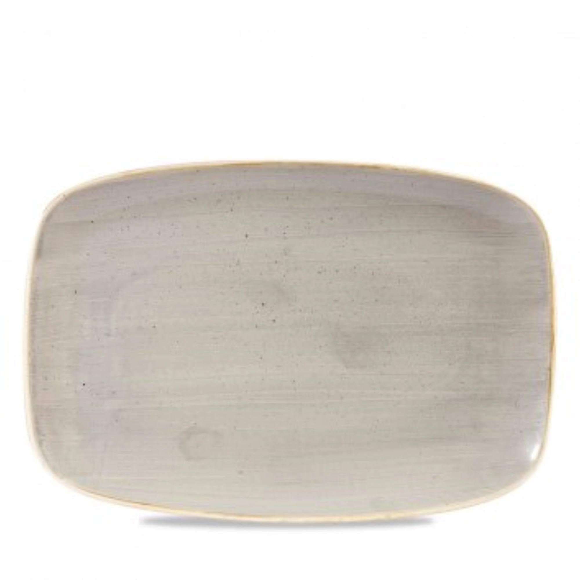 Stonecast Peppercorn Gray plate rectangular No. 8 30x19.9cm