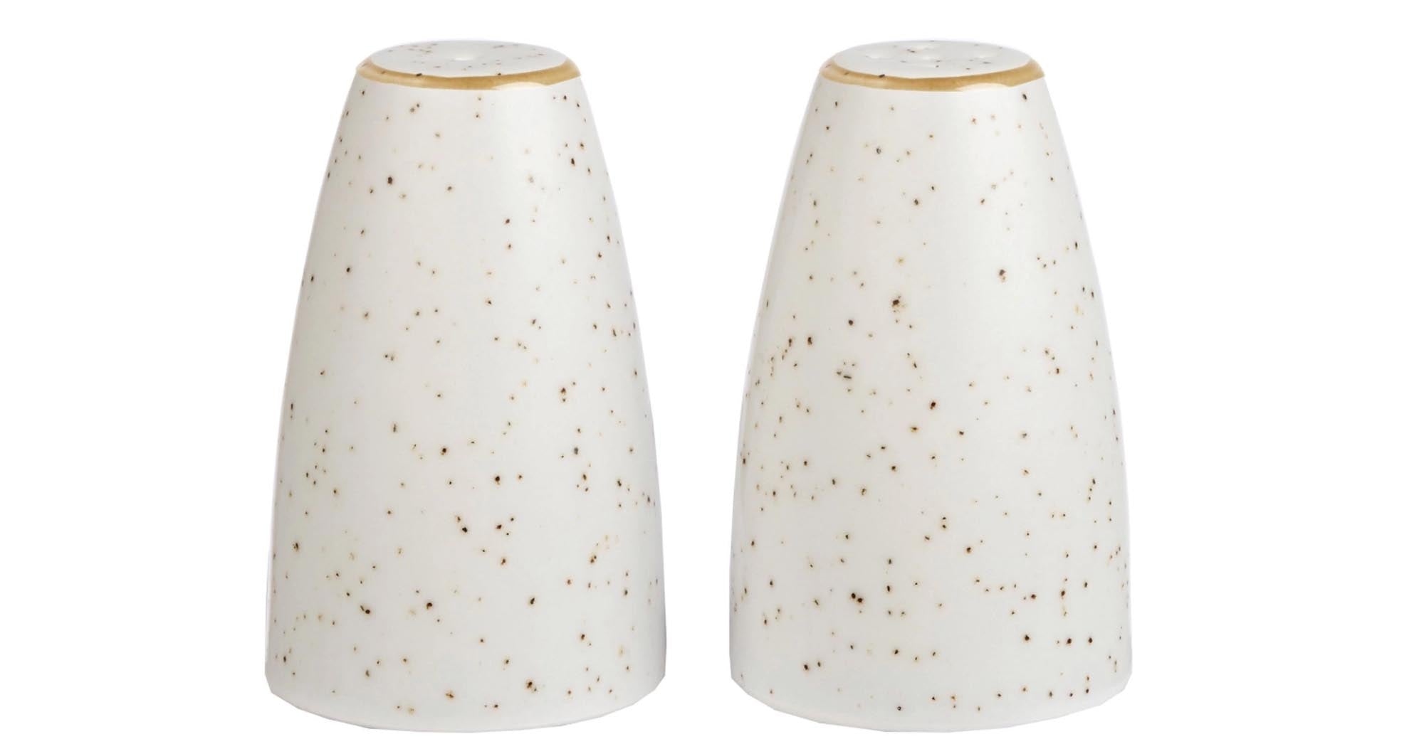 Eleganter 7cm Pfefferstreuer aus Porzellan, handgefertigt, spülmaschinenfest, ideal für stilvolle Tischdekoration.